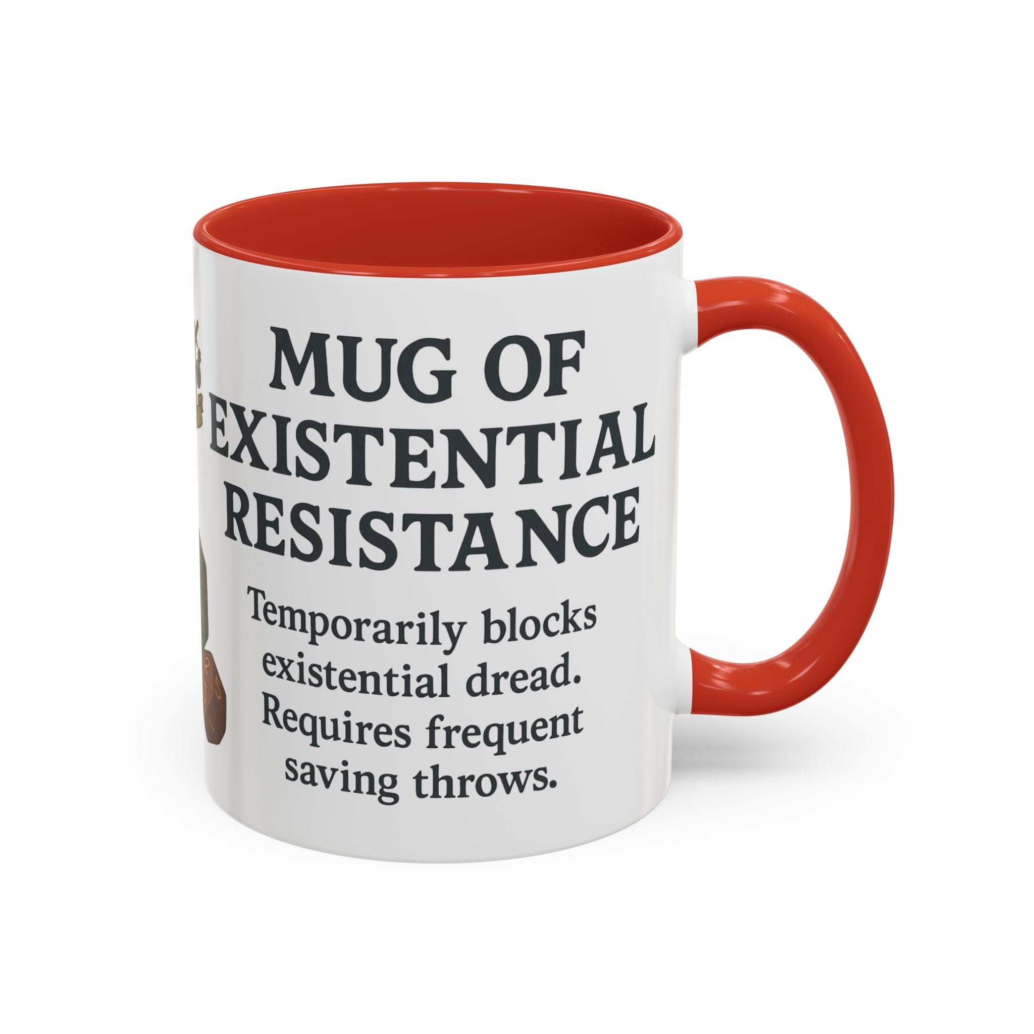 Mug of Existential Resistance – Funny Anxiety Relief Coffee Mug (RPG Edition)
