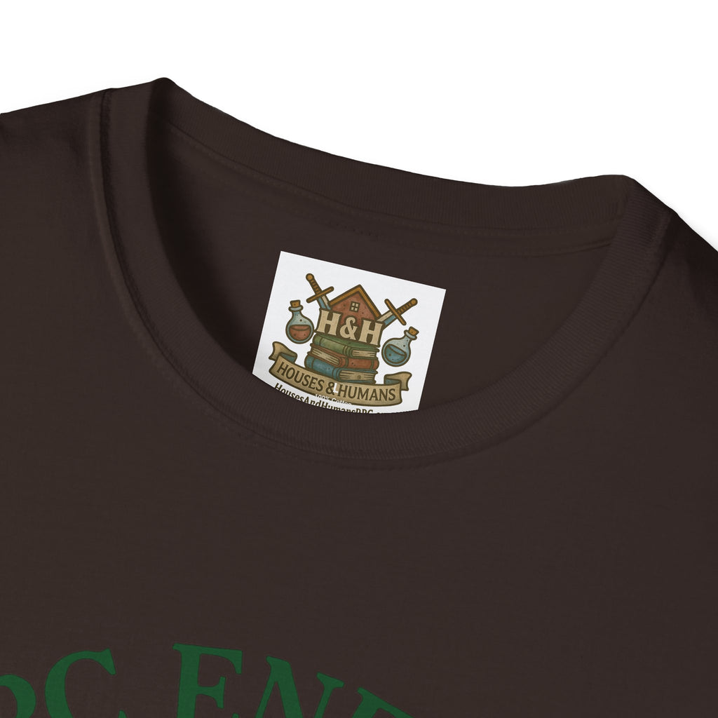 NPC Energy T-Shirt – D&D Gamer Tee: 'You've Been Added to Quest Log' (D20 Shirt)