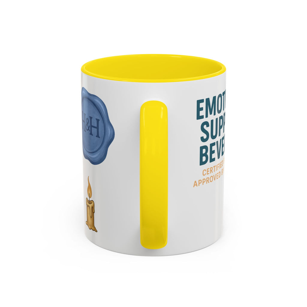 TTRPG Mug – ‘Emotional Support Beverage’ Mental Health Humor Cup for Gamers