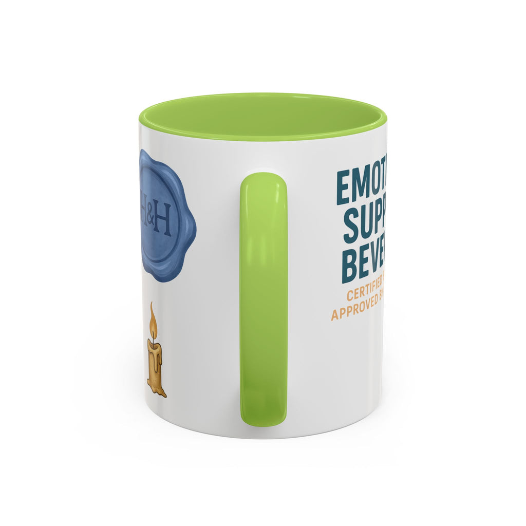 TTRPG Mug – ‘Emotional Support Beverage’ Mental Health Humor Cup for Gamers