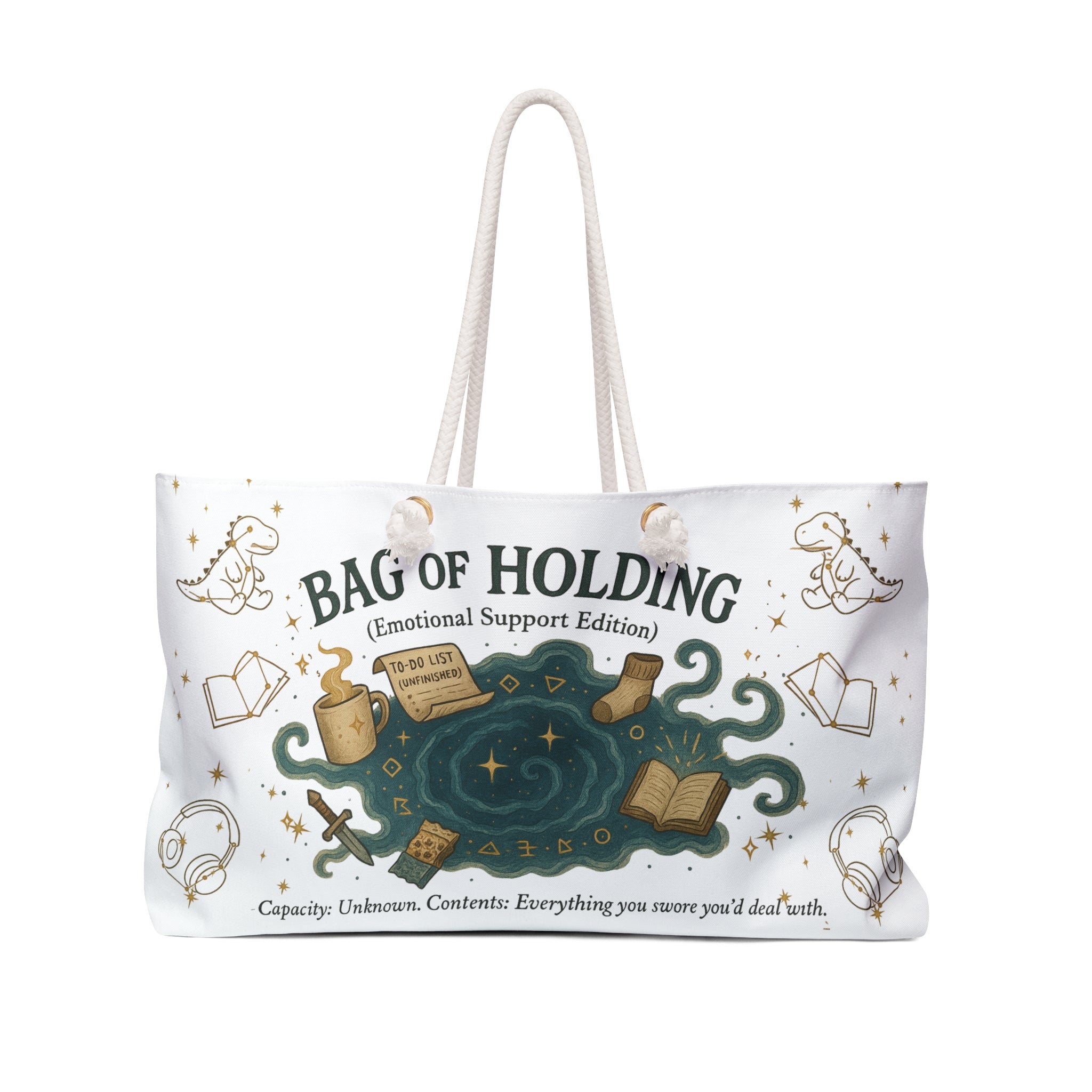 Bag of Holding – Emotional Support Duffle for Gamers & Travelers and Nerds