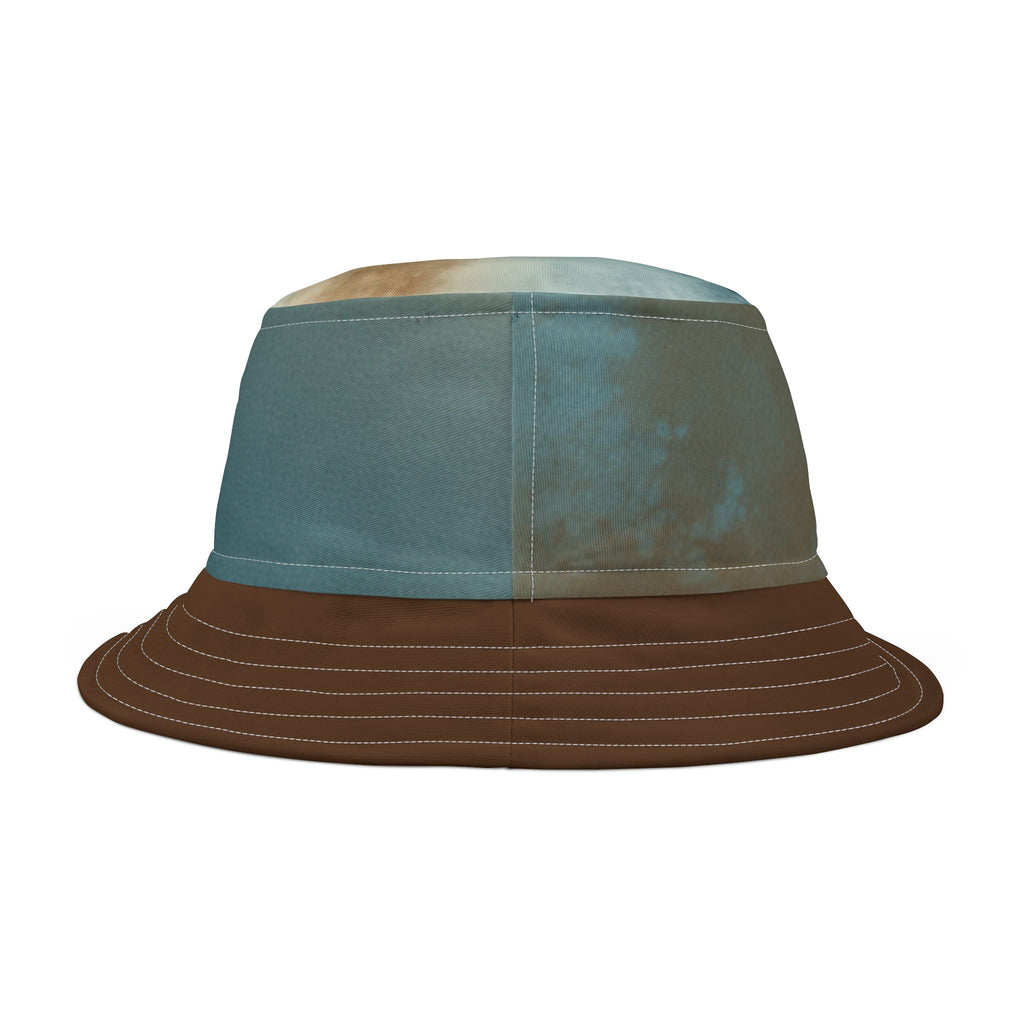 Fishing Buddies Bucket Hat – Retro Fishermen All-Over Print