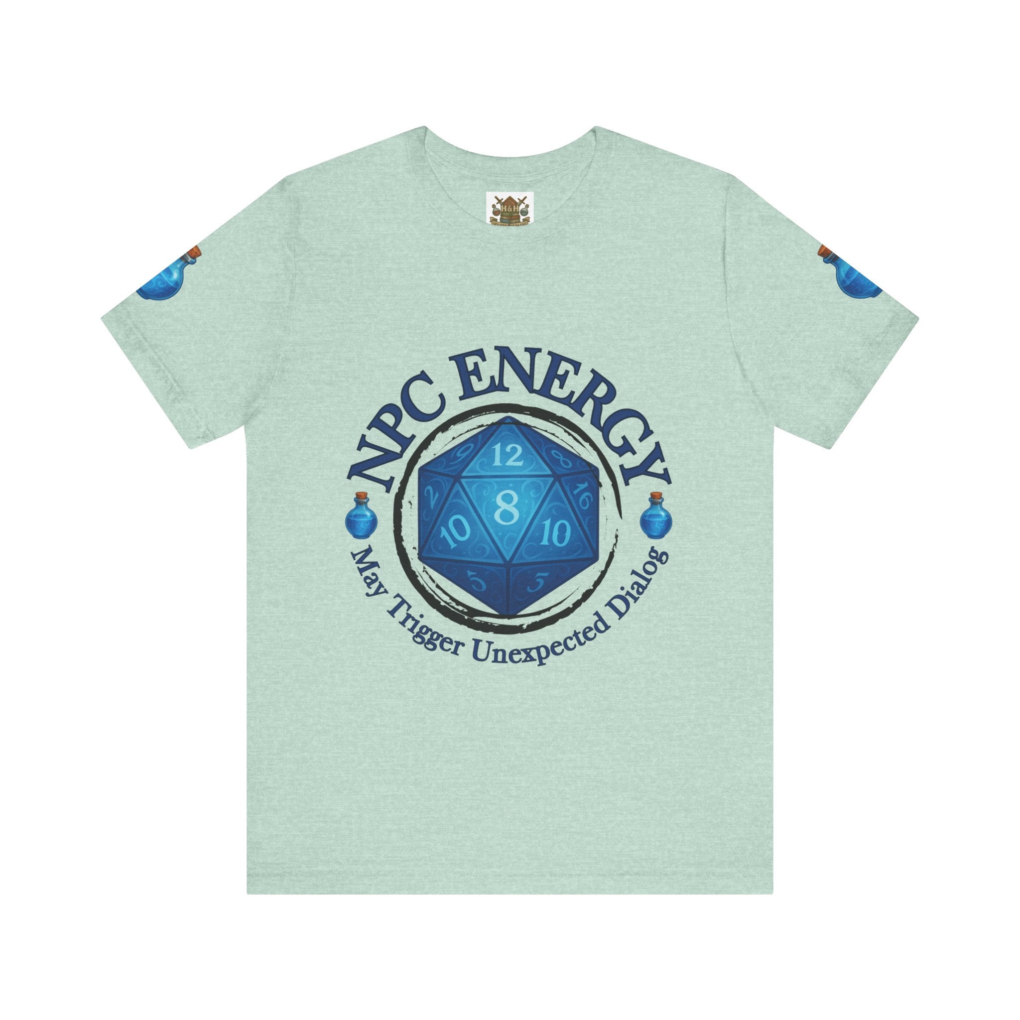 Funny Gamer Shirt – NPC Energy Tee with ‘May Trigger Unexpected Dialogue’ Quote