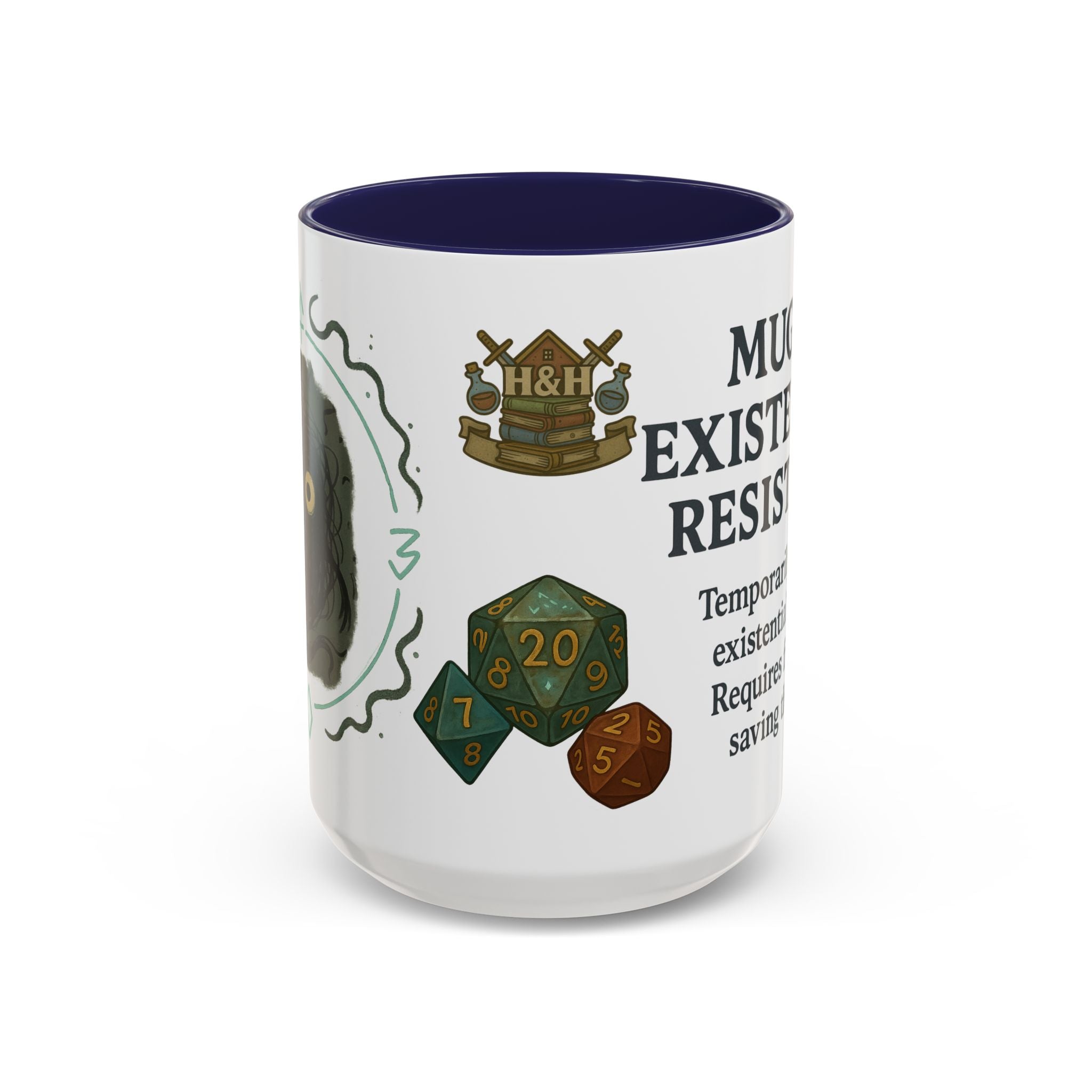 Mug of Existential Resistance – Funny Anxiety Relief Coffee Mug (RPG Edition)