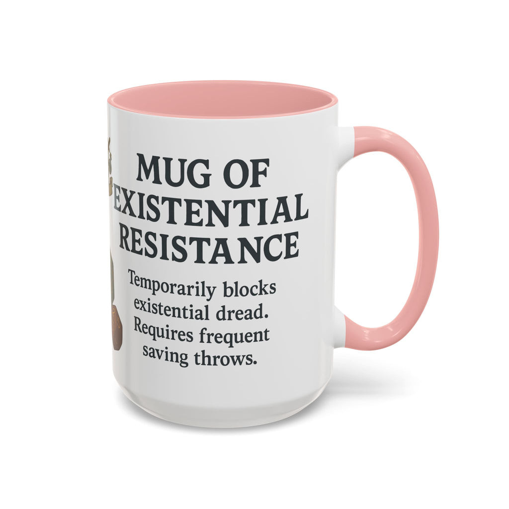 Mug of Existential Resistance – Funny Anxiety Relief Coffee Mug (RPG Edition)