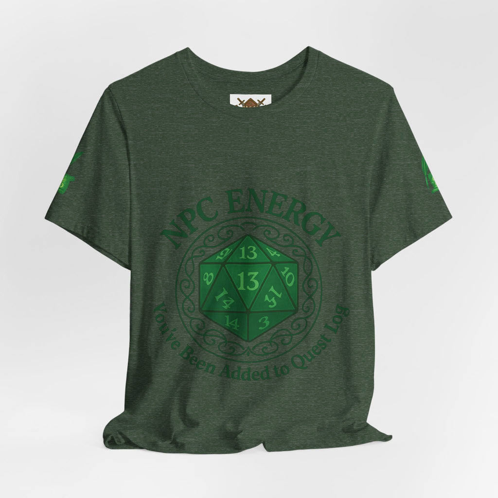Funny Gamer Shirt – ‘You’ve Been Added to My Quest Log’ NPC Energy Tee for RPG Fans