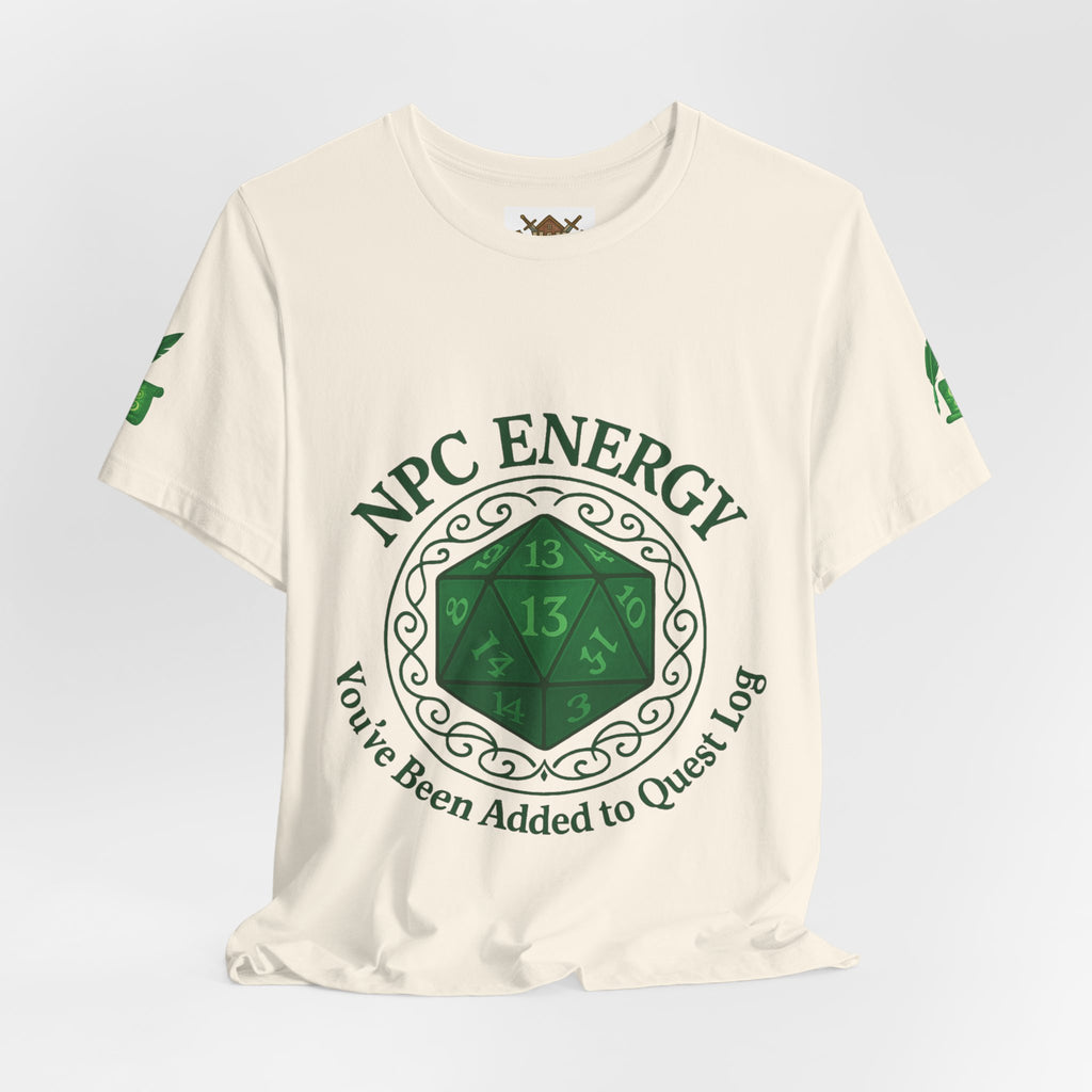 Funny Gamer Shirt – ‘You’ve Been Added to My Quest Log’ NPC Energy Tee for RPG Fans