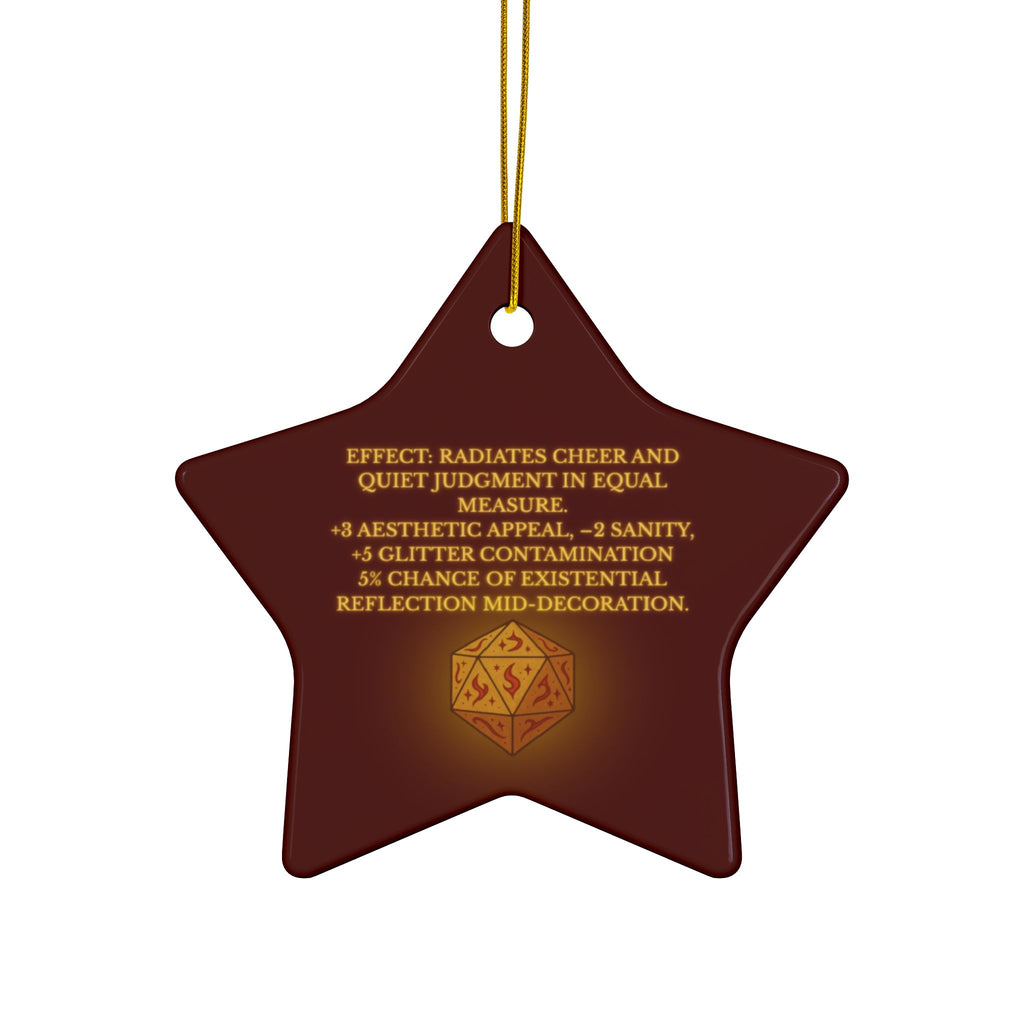 Ornament of Doom – RPG Holiday Tree Decor for Fantasy & DnD Fans