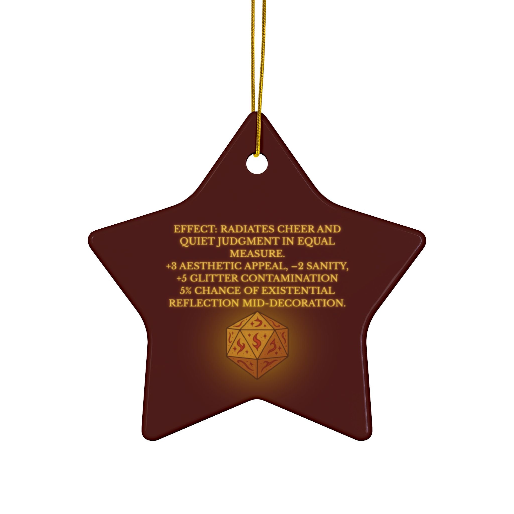Ornament of Doom – RPG Holiday Tree Decor for Fantasy & DnD Fans
