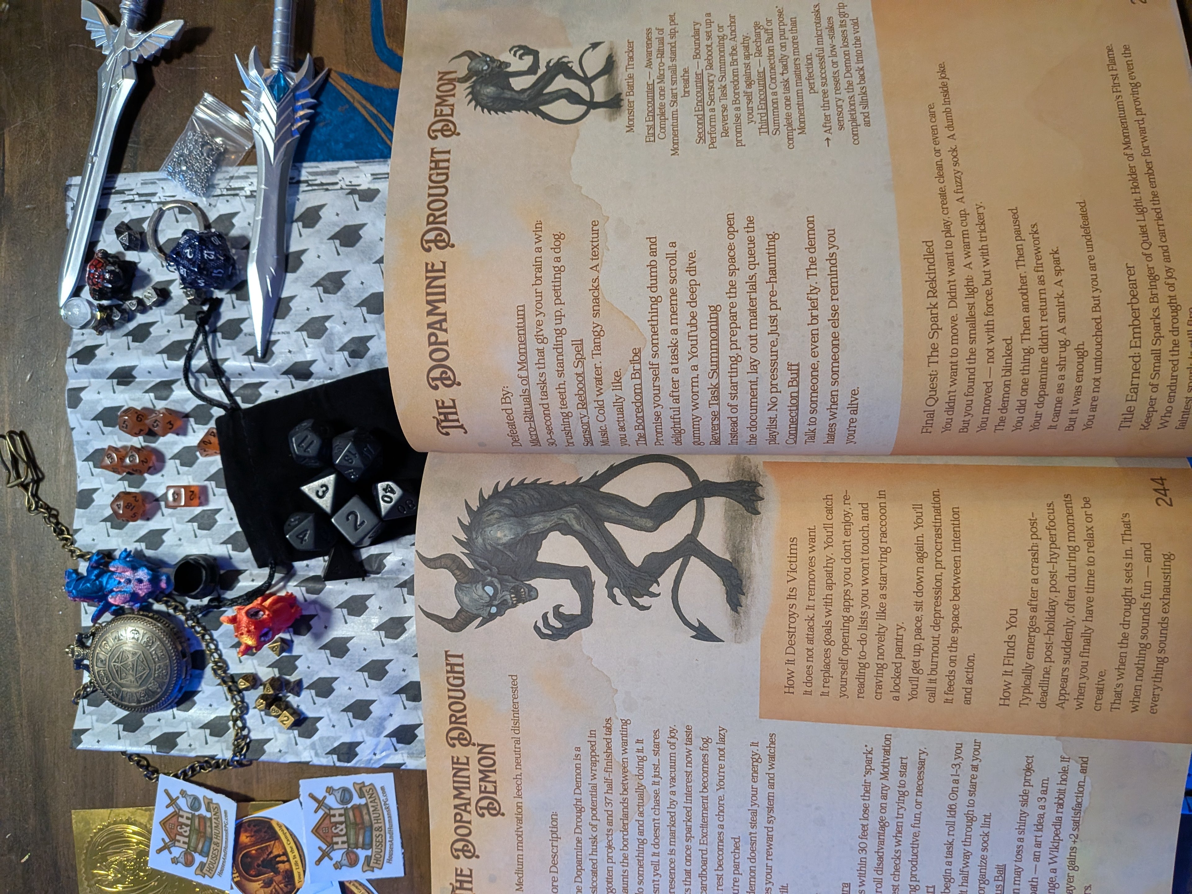 Graduation Gift Box | Dungeon Master’s Guide to Cursed Adulthood (Limited Edition) Graduation Gift for Gamers. RPG Adult Survival Box