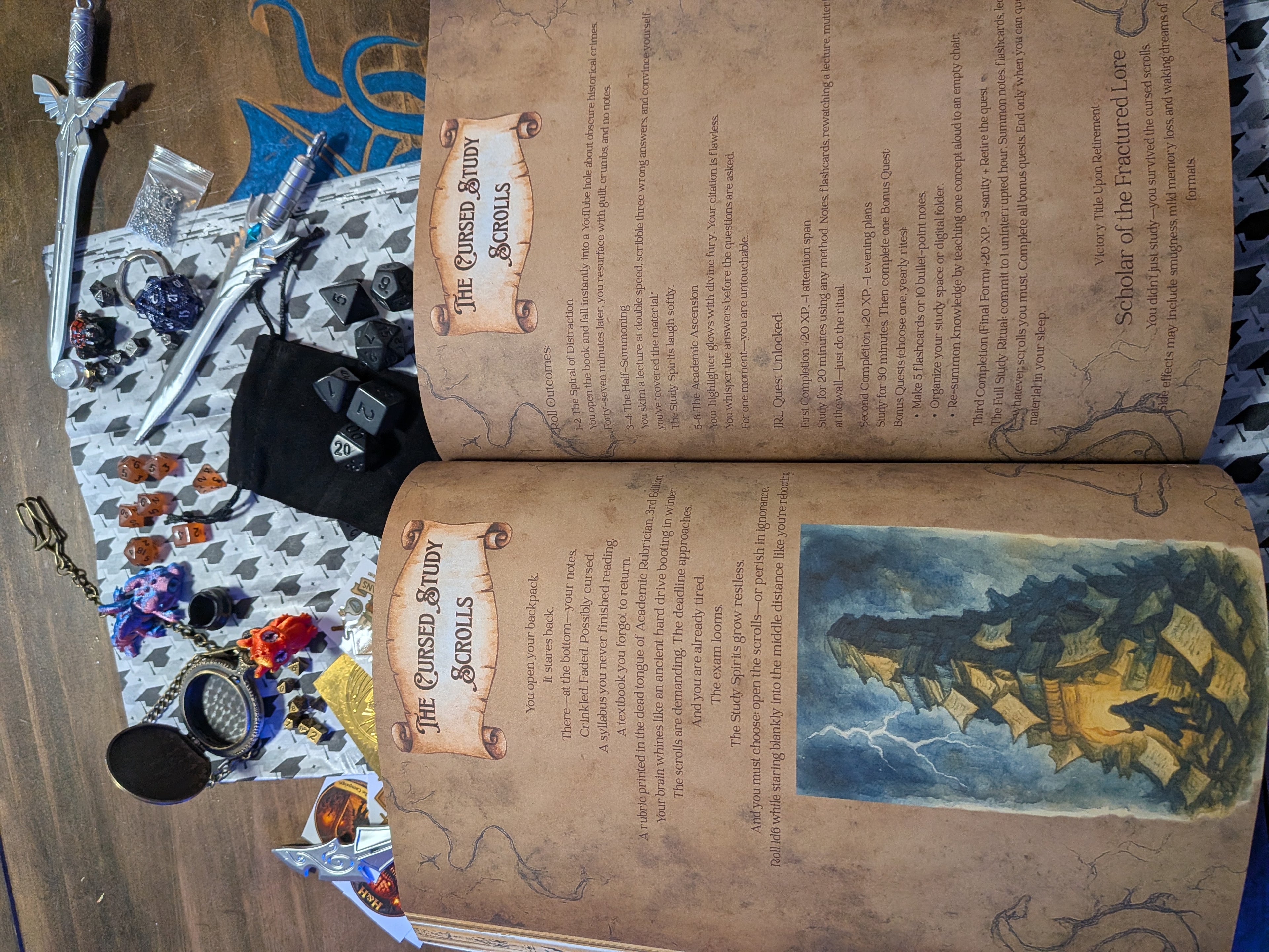 Cursed College Campaign: Graduation Survival Box (Limited Edition) Graduation Gift for Gamers | RPG College Survival Box