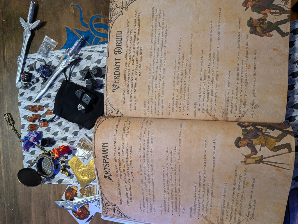 Graduation Gift Box | Dungeon Master’s Guide to Cursed Adulthood (Limited Edition) Graduation Gift for Gamers. RPG Adult Survival Box