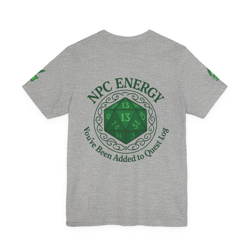 Funny Gamer Shirt – ‘You’ve Been Added to My Quest Log’ NPC Energy Tee for RPG Fans