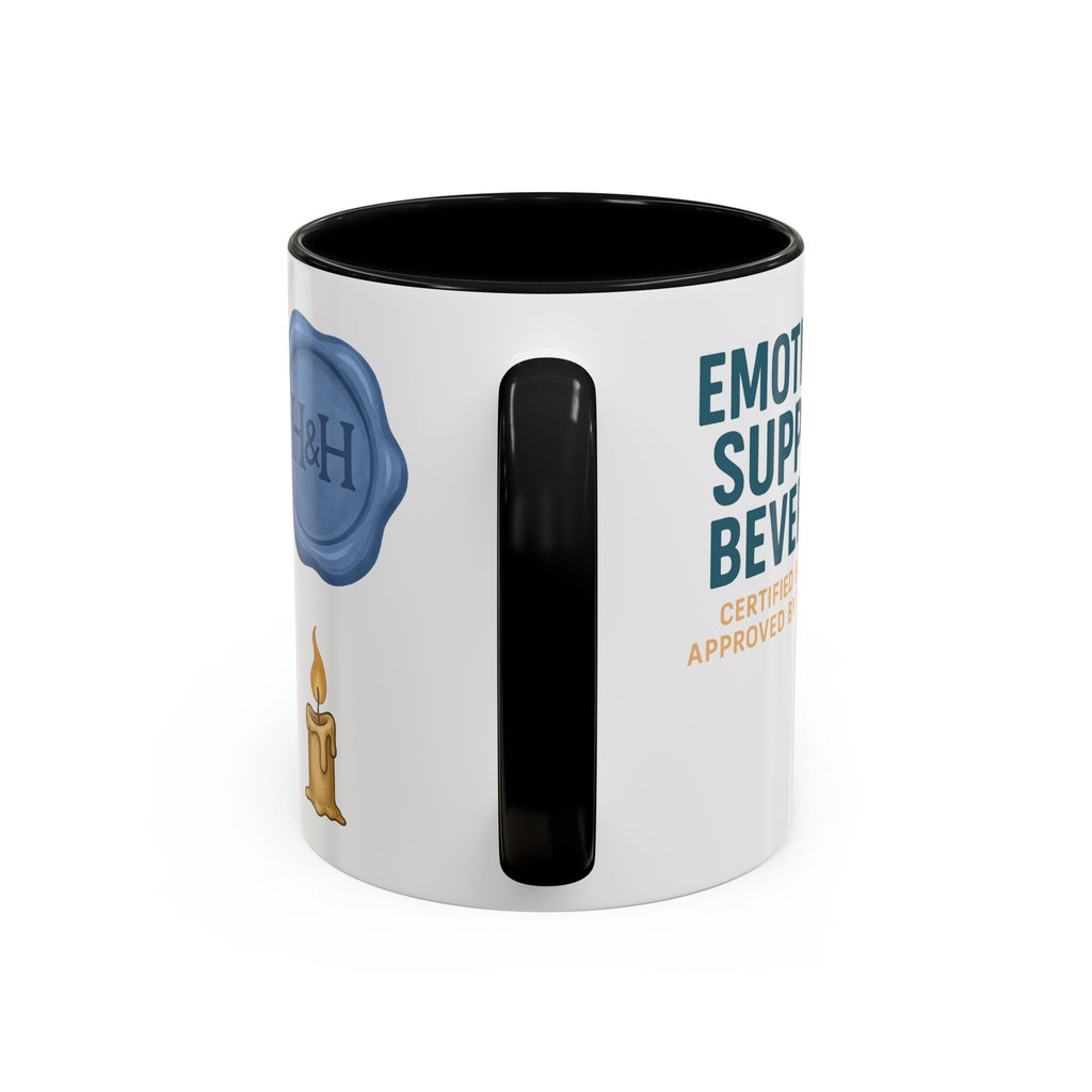 TTRPG Mug – ‘Emotional Support Beverage’ Mental Health Humor Cup for Gamers
