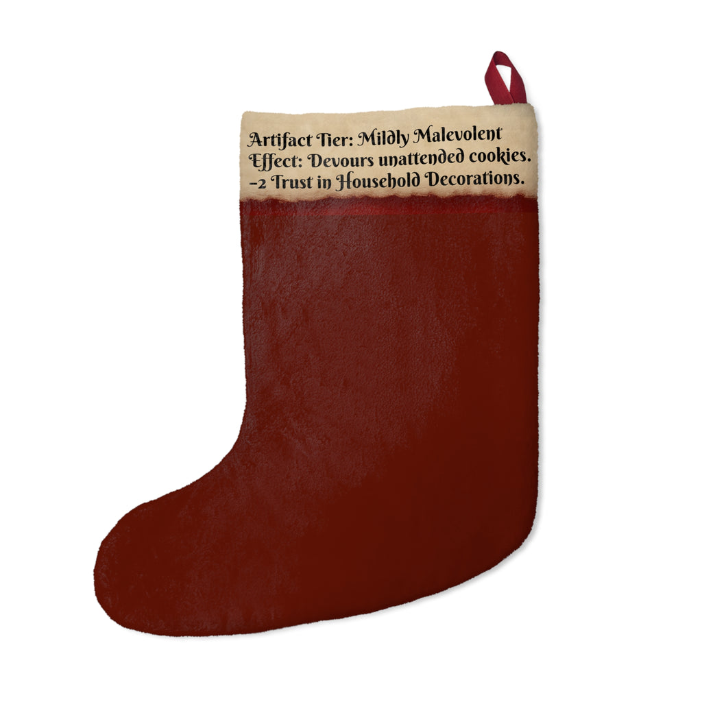 Mimic Christmas Stocking – D&D Holiday Stocking for RPG Fans & Fantasy Decor