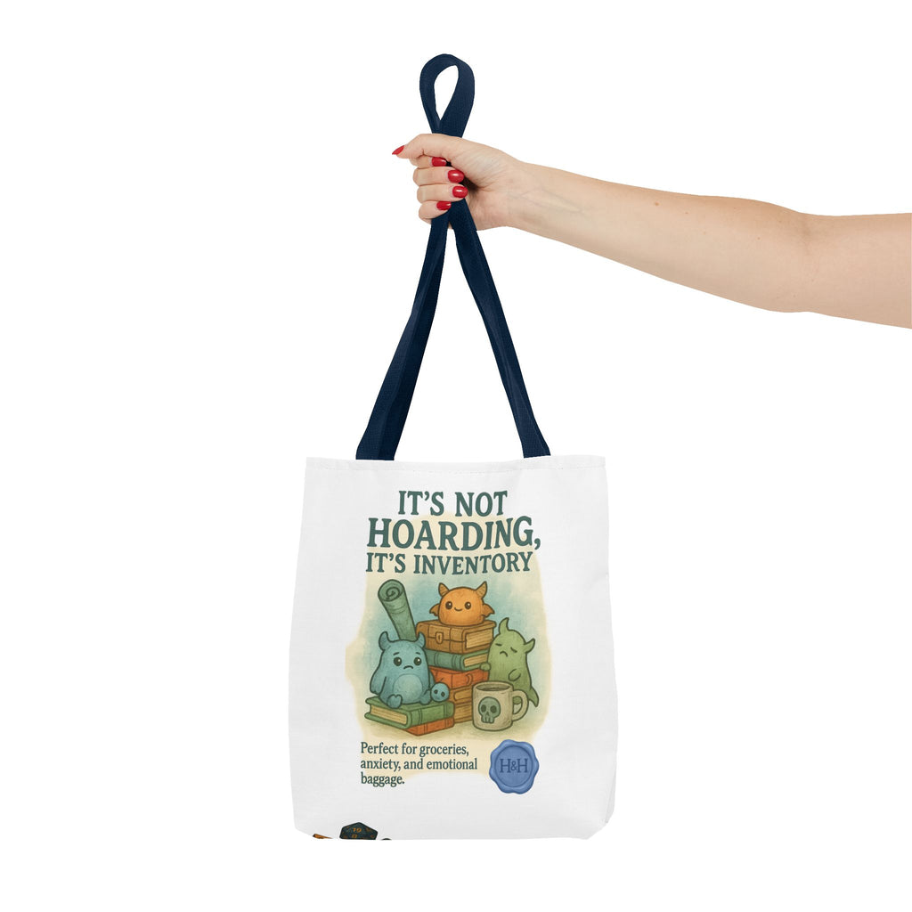 RPG Tote Bag – ‘It’s Not Hoarding, It’s Inventory’ Eco-Friendly Houses & Humans Tote