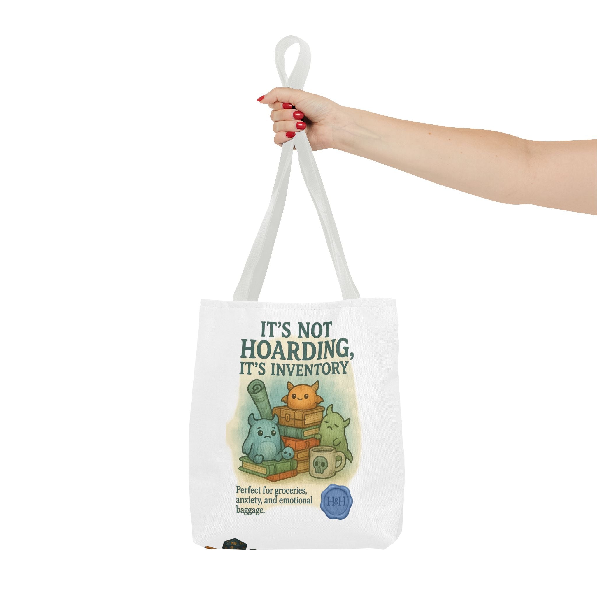 RPG Tote Bag – ‘It’s Not Hoarding, It’s Inventory’ Eco-Friendly Houses & Humans Tote