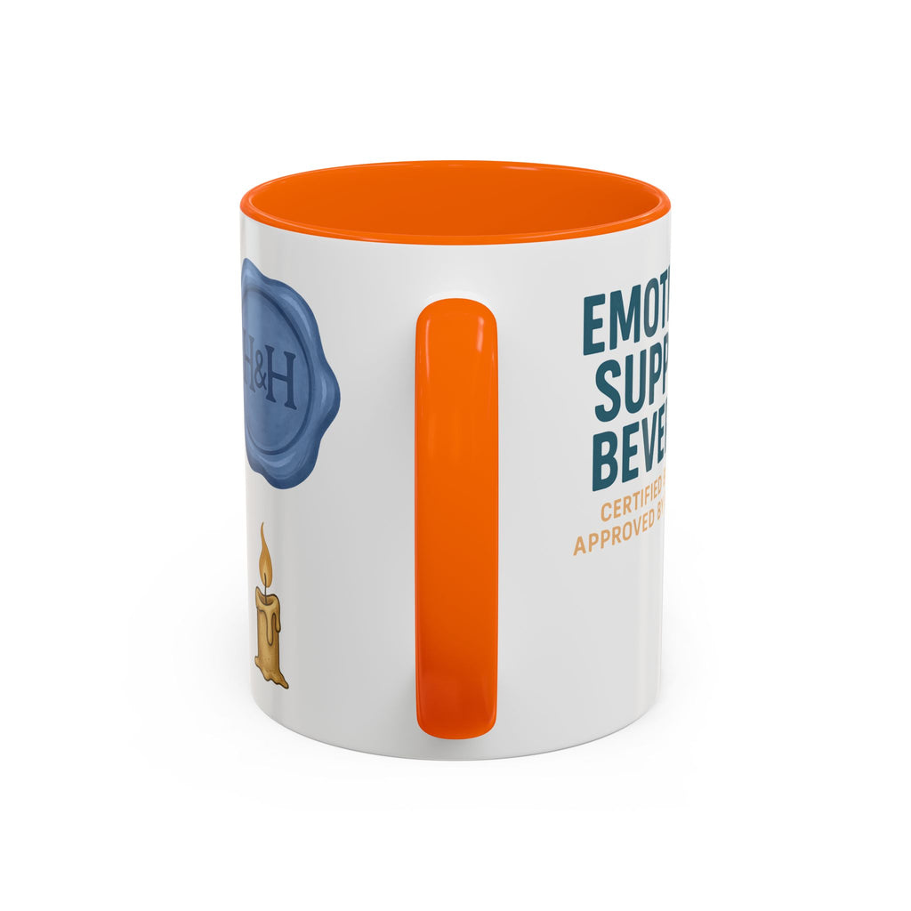TTRPG Mug – ‘Emotional Support Beverage’ Mental Health Humor Cup for Gamers