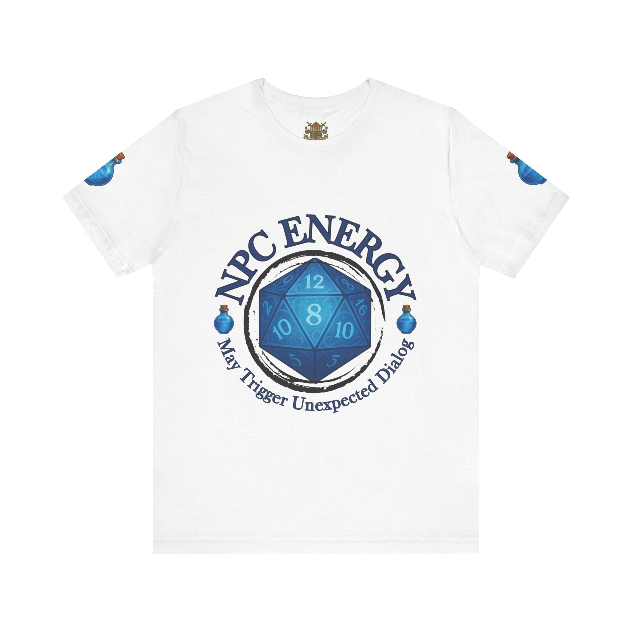 Funny Gamer Shirt – NPC Energy Tee with ‘May Trigger Unexpected Dialogue’ Quote