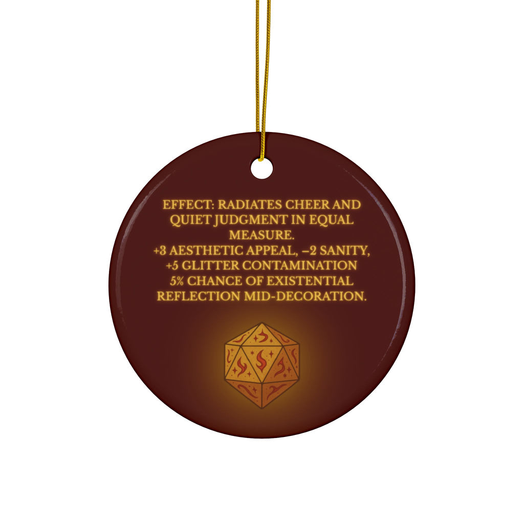 Ornament of Doom – RPG Holiday Tree Decor for Fantasy & DnD Fans
