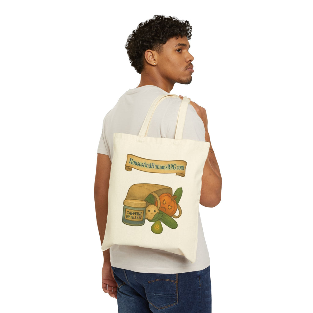 Bag of Groceries (Cursed) – RPG Tote Bag for Gamers | Houses & Humans Cotton Canvas Tote