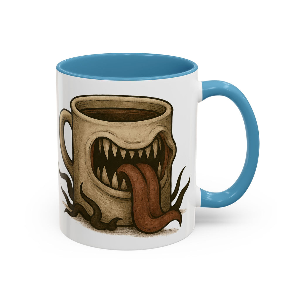 Funny RPG Mug – ‘This Mug Is a Mimic’ Coffee Cup for D&D Fans & Dungeon Crawlers