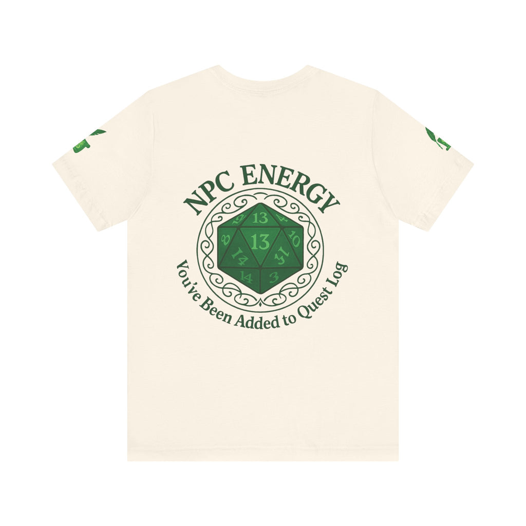 Funny Gamer Shirt – ‘You’ve Been Added to My Quest Log’ NPC Energy Tee for RPG Fans