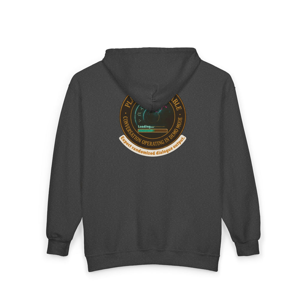 D20 Gamer Zip Hoodie — "Player Unavailable" Retro RPG Dice Design