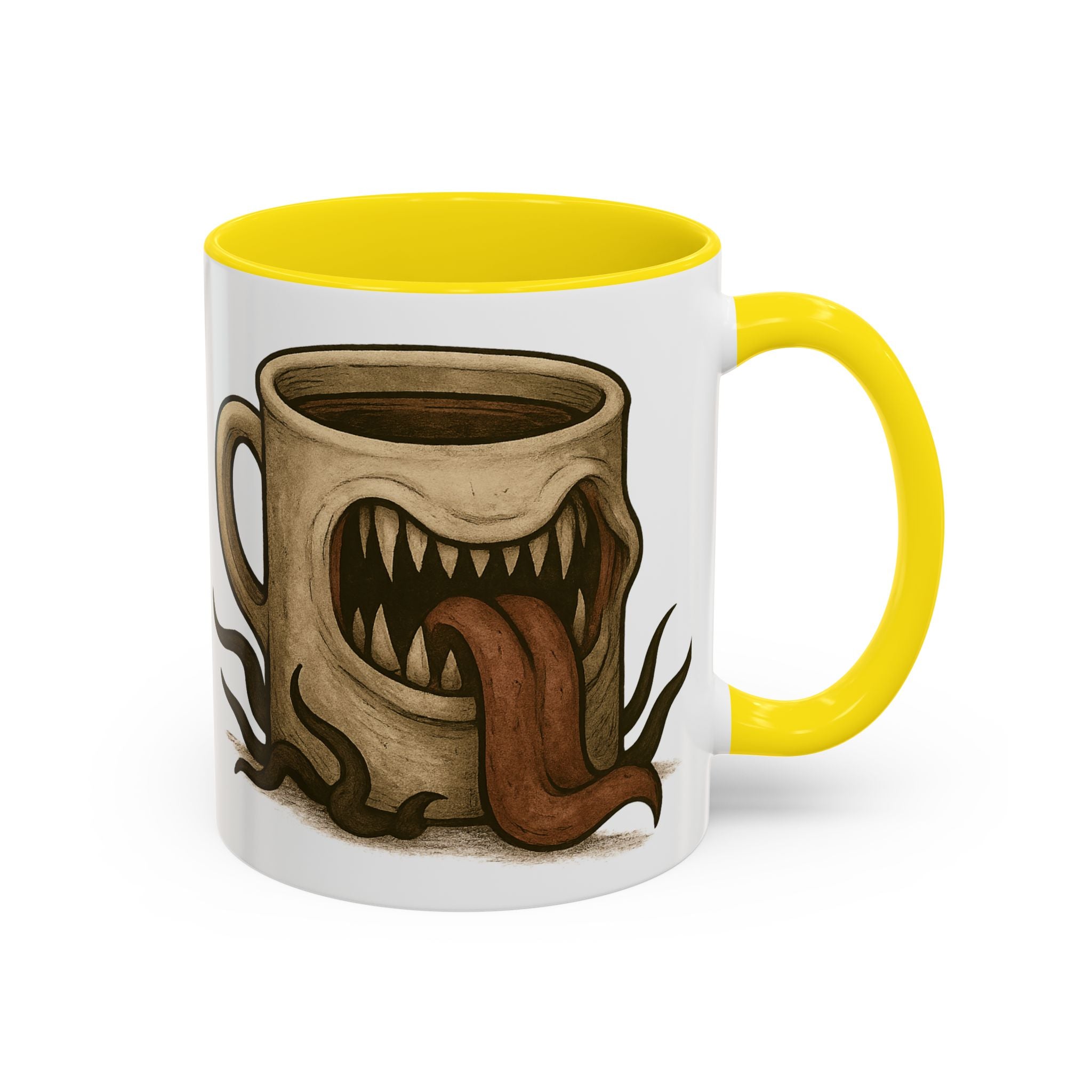 Funny RPG Mug – ‘This Mug Is a Mimic’ Coffee Cup for D&D Fans & Dungeon Crawlers