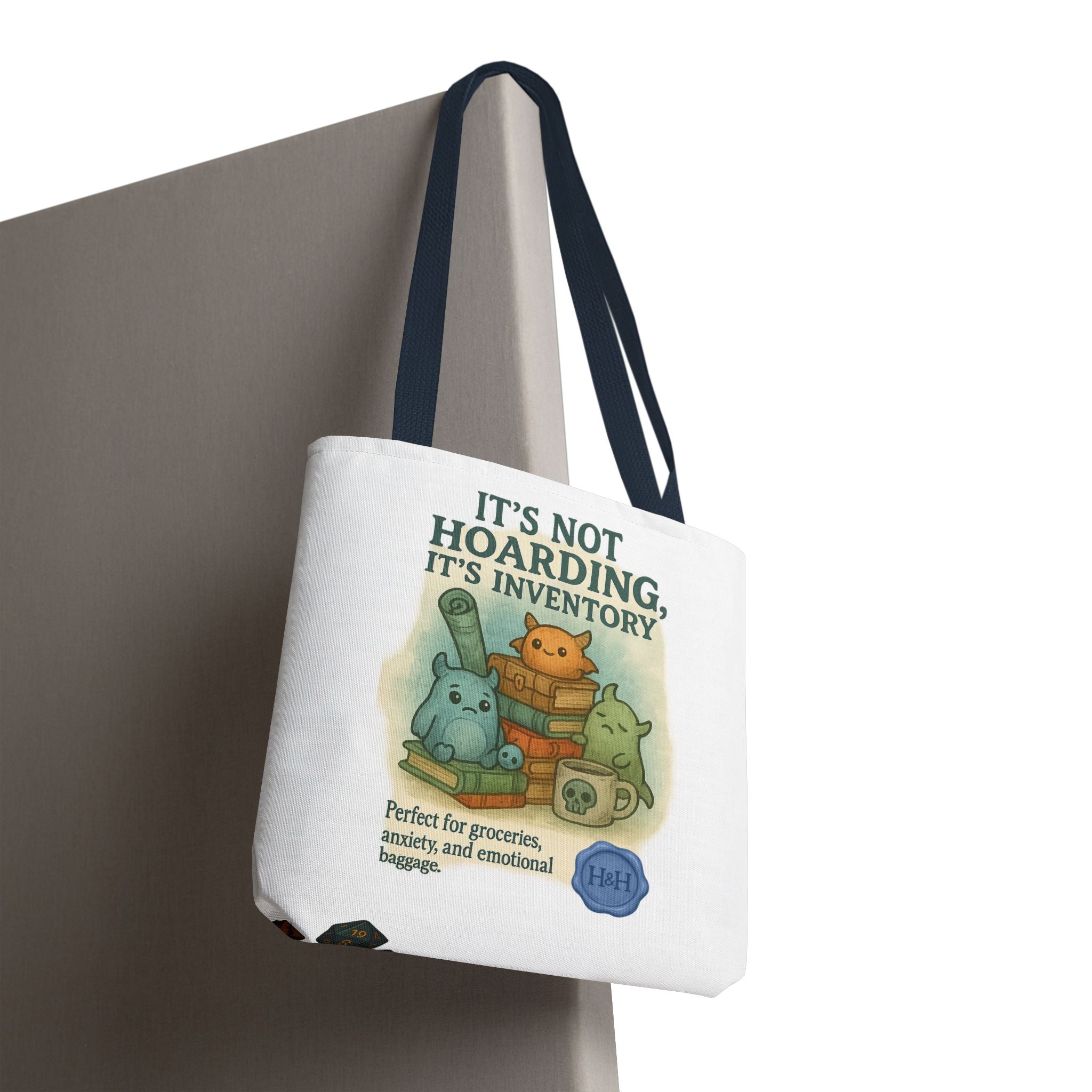 RPG Tote Bag – ‘It’s Not Hoarding, It’s Inventory’ Eco-Friendly Houses & Humans Tote
