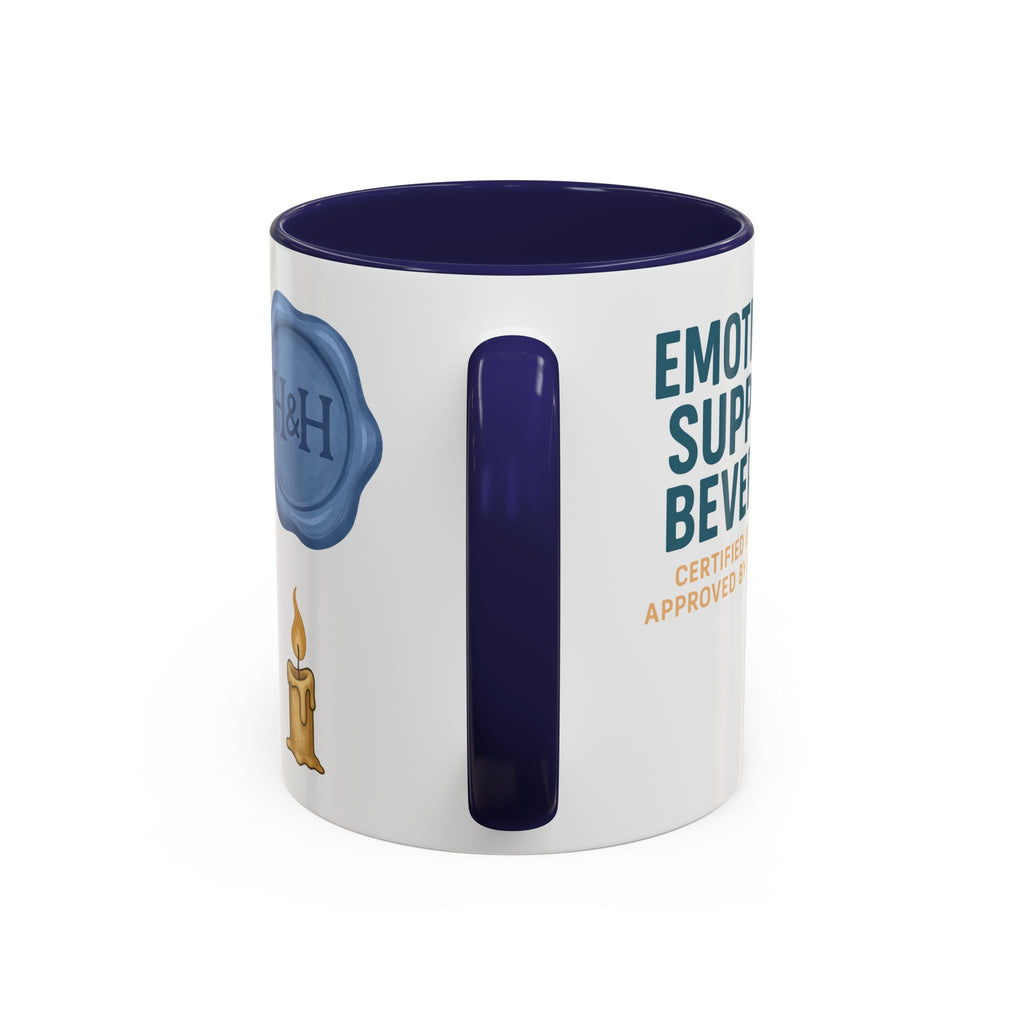 TTRPG Mug – ‘Emotional Support Beverage’ Mental Health Humor Cup for Gamers