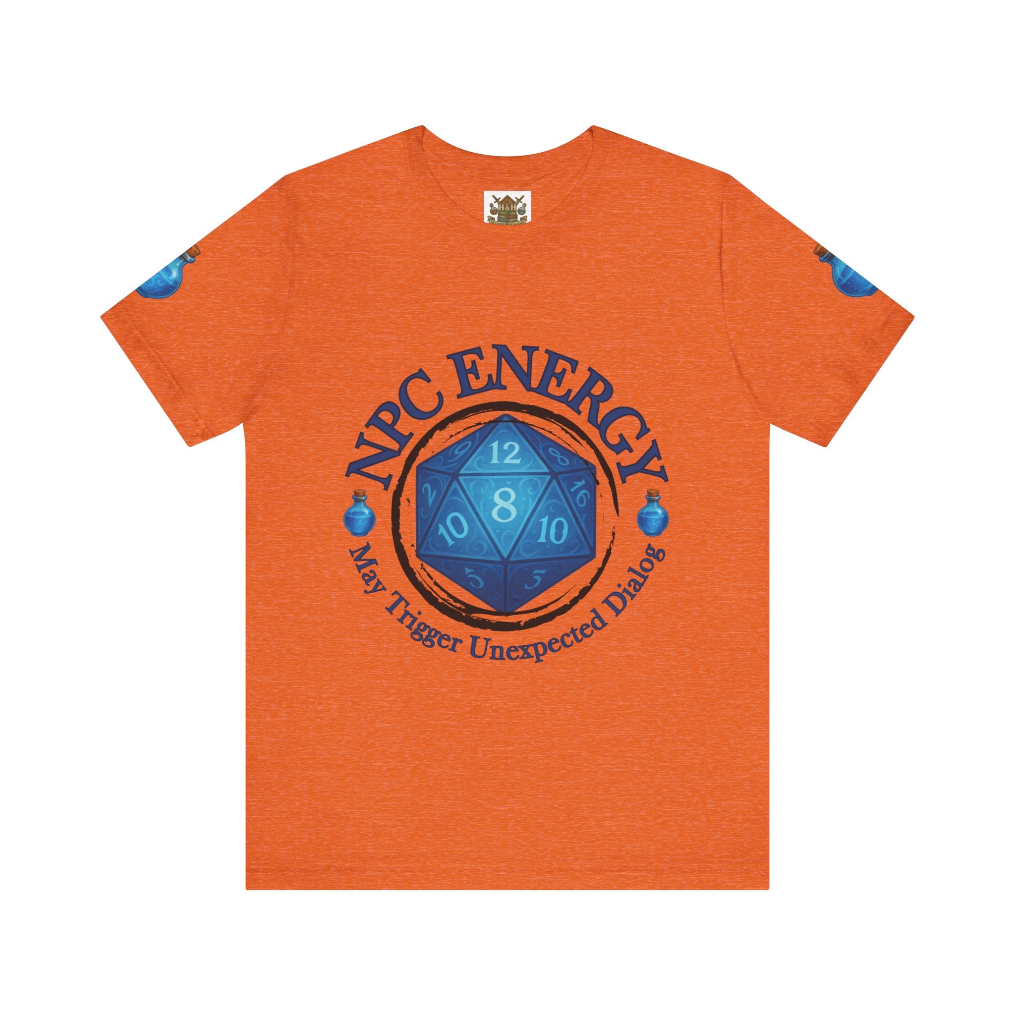 Funny Gamer Shirt – NPC Energy Tee with ‘May Trigger Unexpected Dialogue’ Quote