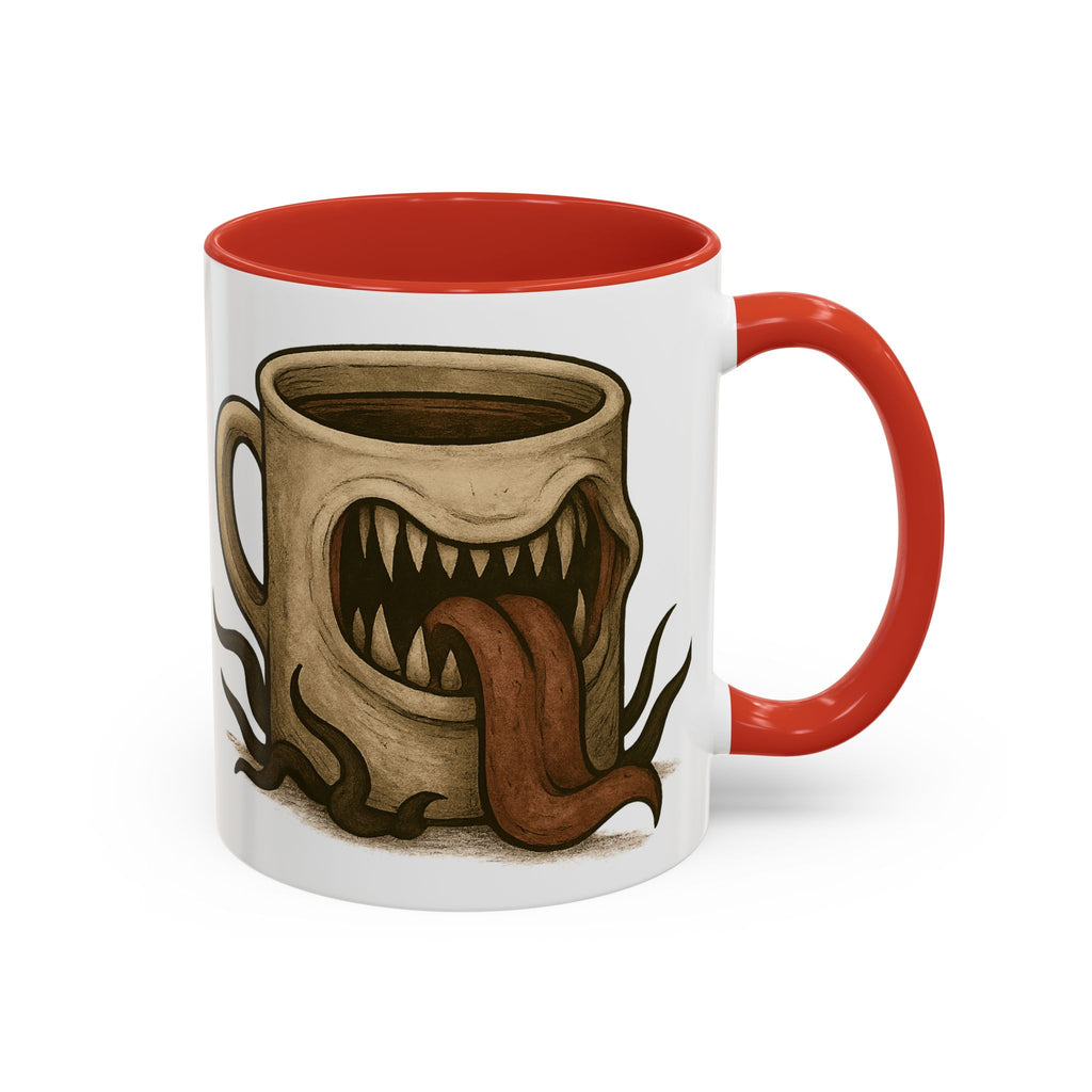 Funny RPG Mug – ‘This Mug Is a Mimic’ Coffee Cup for D&D Fans & Dungeon Crawlers