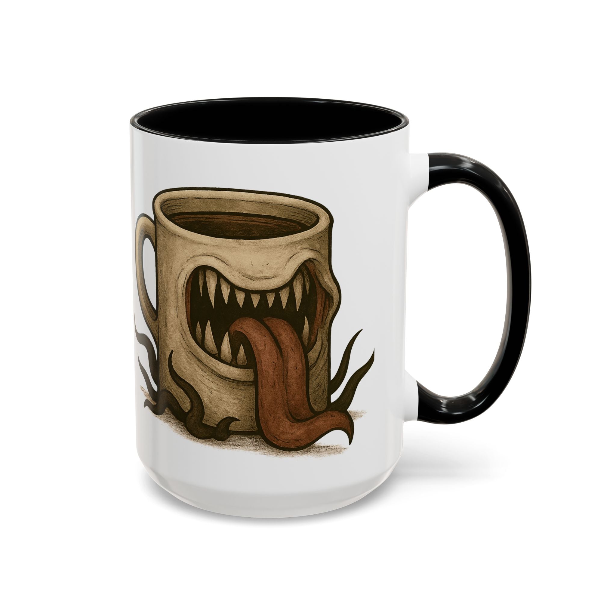 Funny RPG Mug – ‘This Mug Is a Mimic’ Coffee Cup for D&D Fans & Dungeon Crawlers