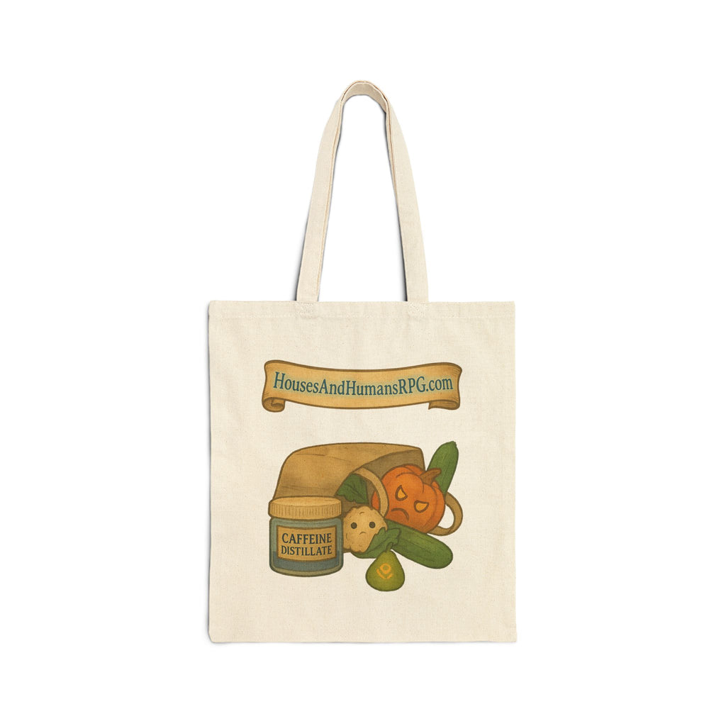 Bag of Groceries (Cursed) – RPG Tote Bag for Gamers | Houses & Humans Cotton Canvas Tote