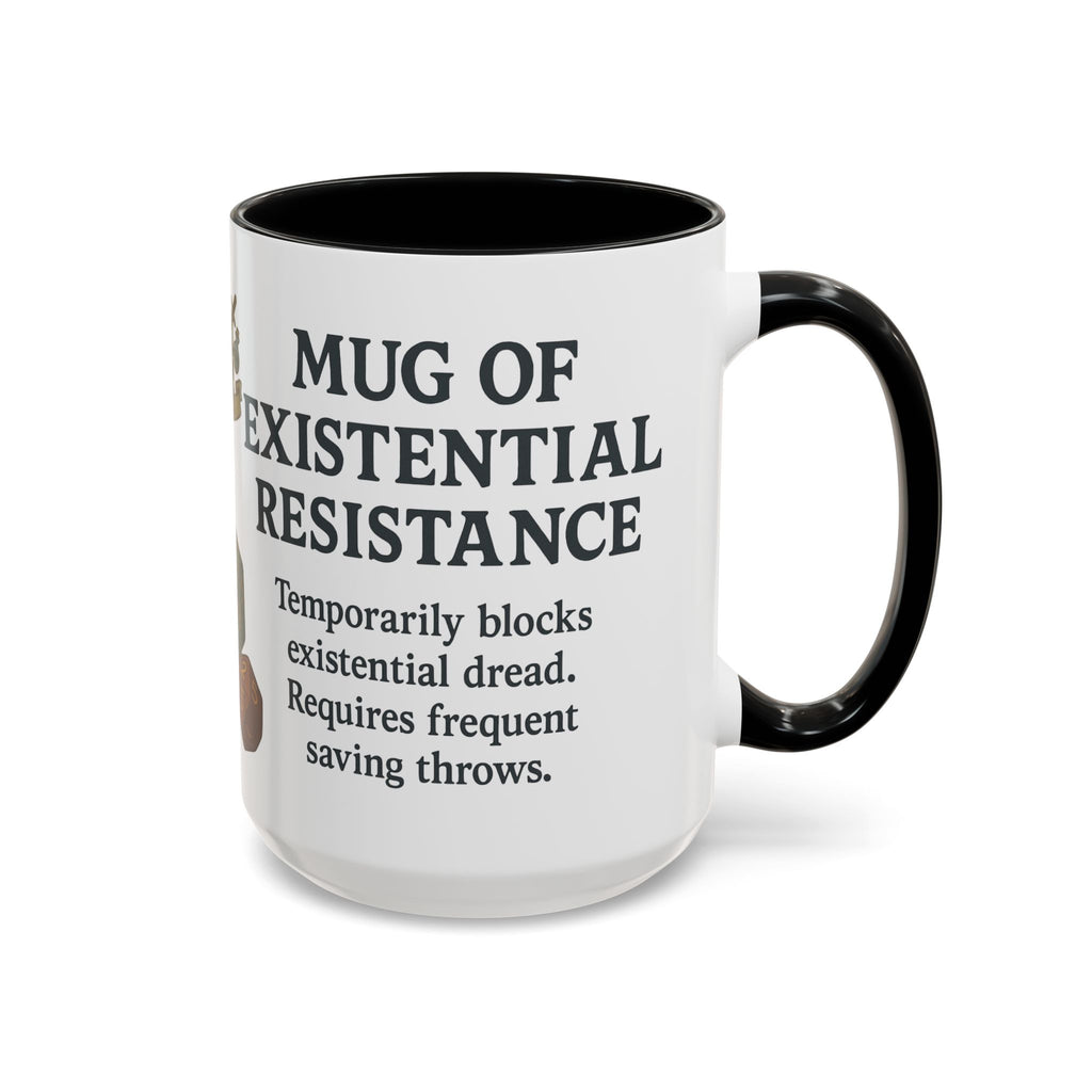 Mug of Existential Resistance – Funny Anxiety Relief Coffee Mug (RPG Edition)