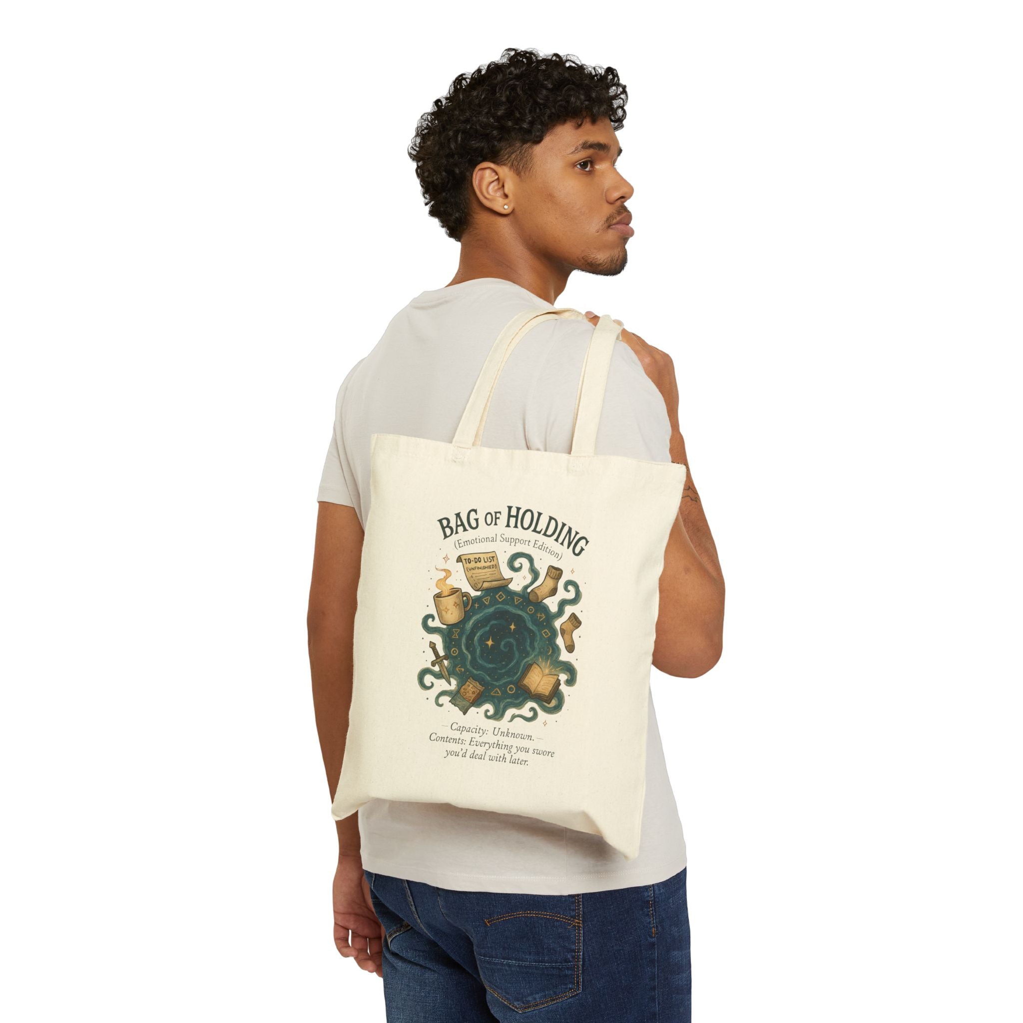 Bag of Holding (Emotional Support Edition) – Houses & Humans,  Cotton Canvas Tote