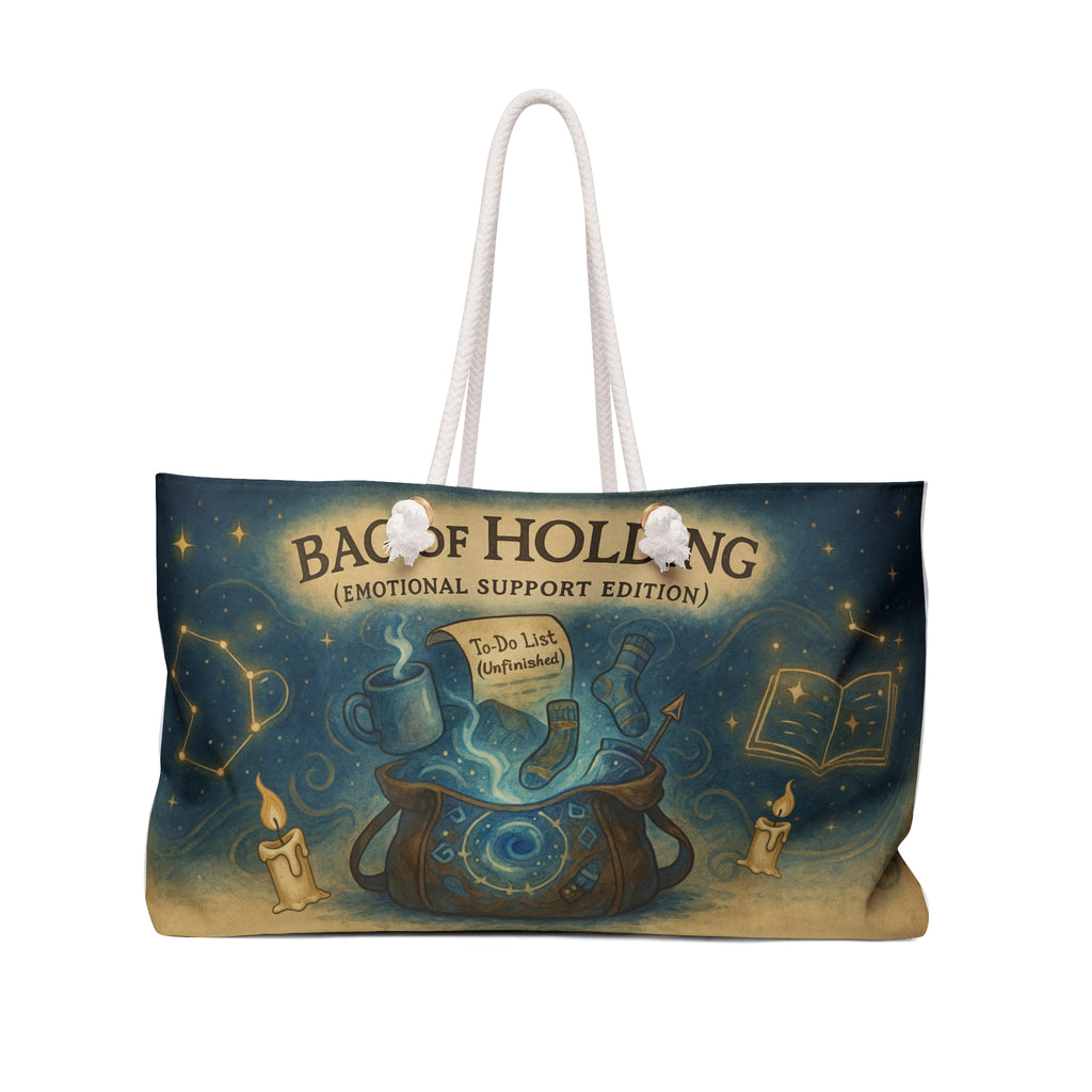 Bag of Holding (Emotional Support Edition) – RPG Weekender Travel Bag for Gamers & Fantasy Lovers