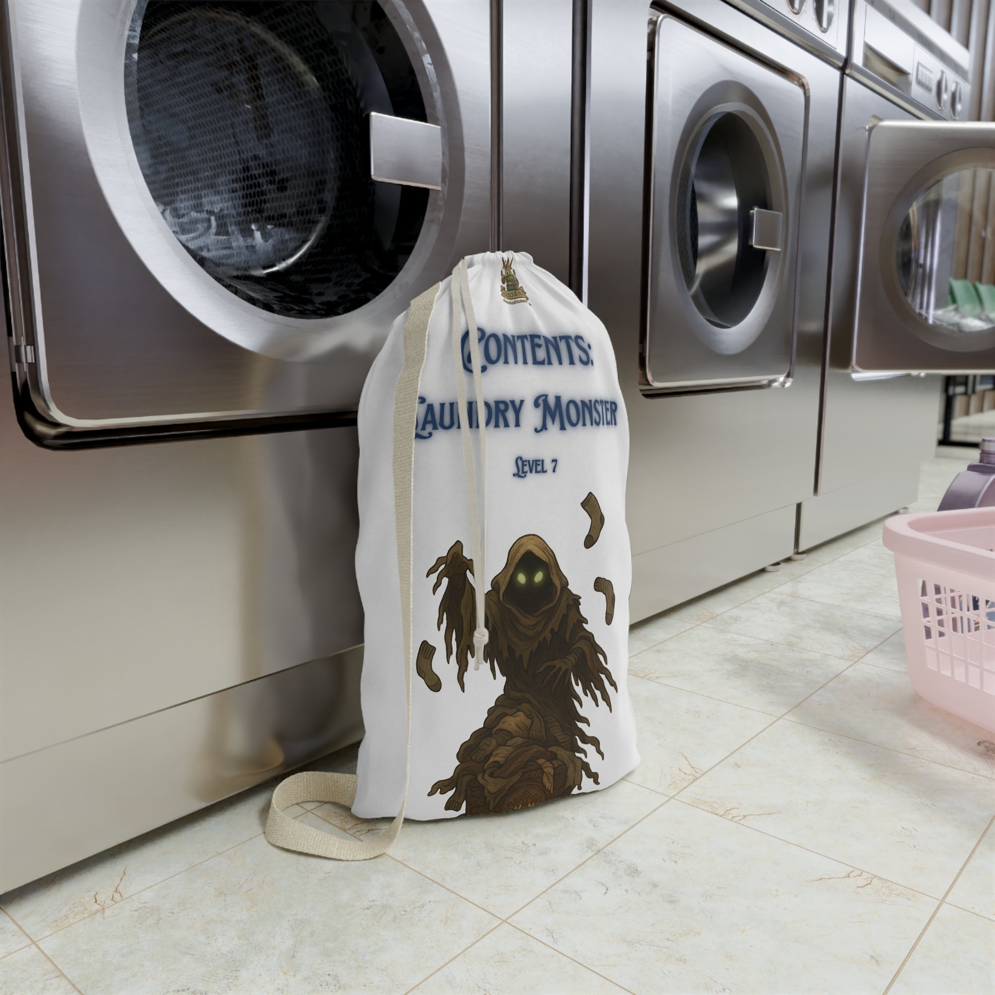Laundry Monster Bag – Fun RPG-Inspired Storage Tote for College Students & Kids
