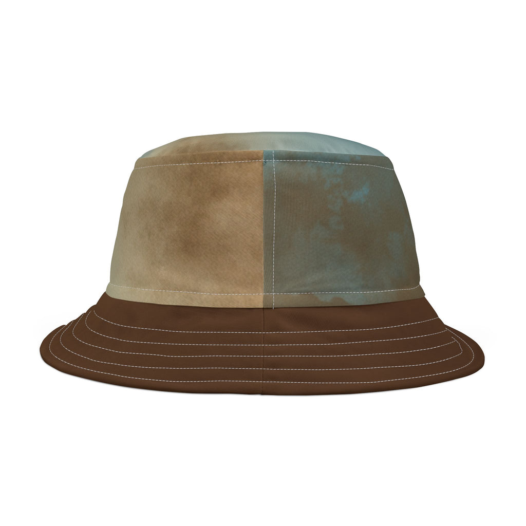 Bucket Hat — Vintage Poker Night Portrait Print