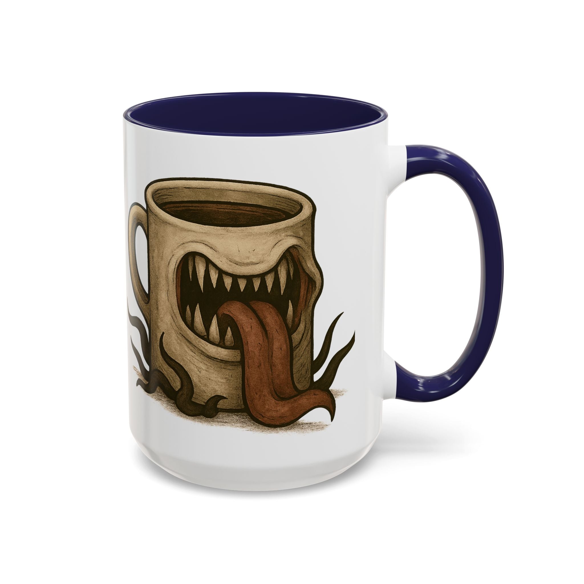 Funny RPG Mug – ‘This Mug Is a Mimic’ Coffee Cup for D&D Fans & Dungeon Crawlers