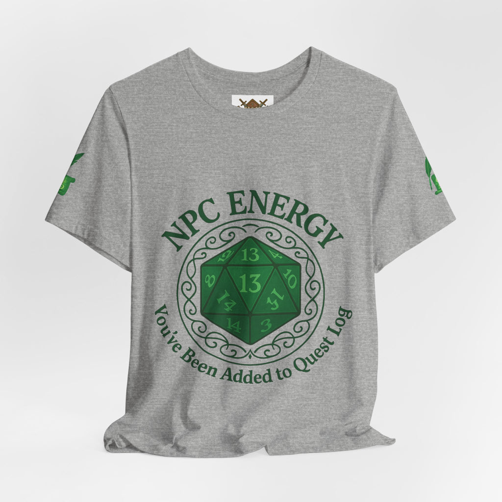 Funny Gamer Shirt – ‘You’ve Been Added to My Quest Log’ NPC Energy Tee for RPG Fans