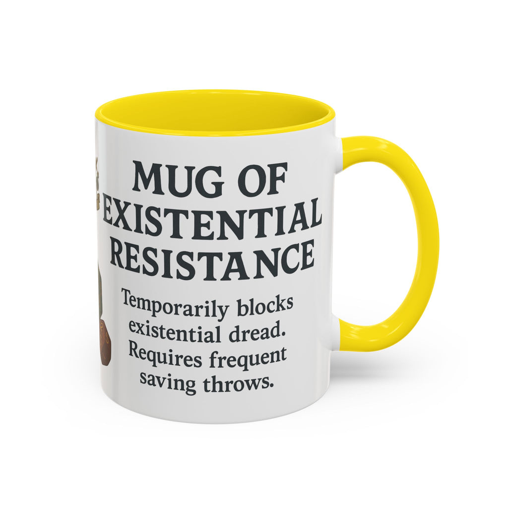 Mug of Existential Resistance – Funny Anxiety Relief Coffee Mug (RPG Edition)