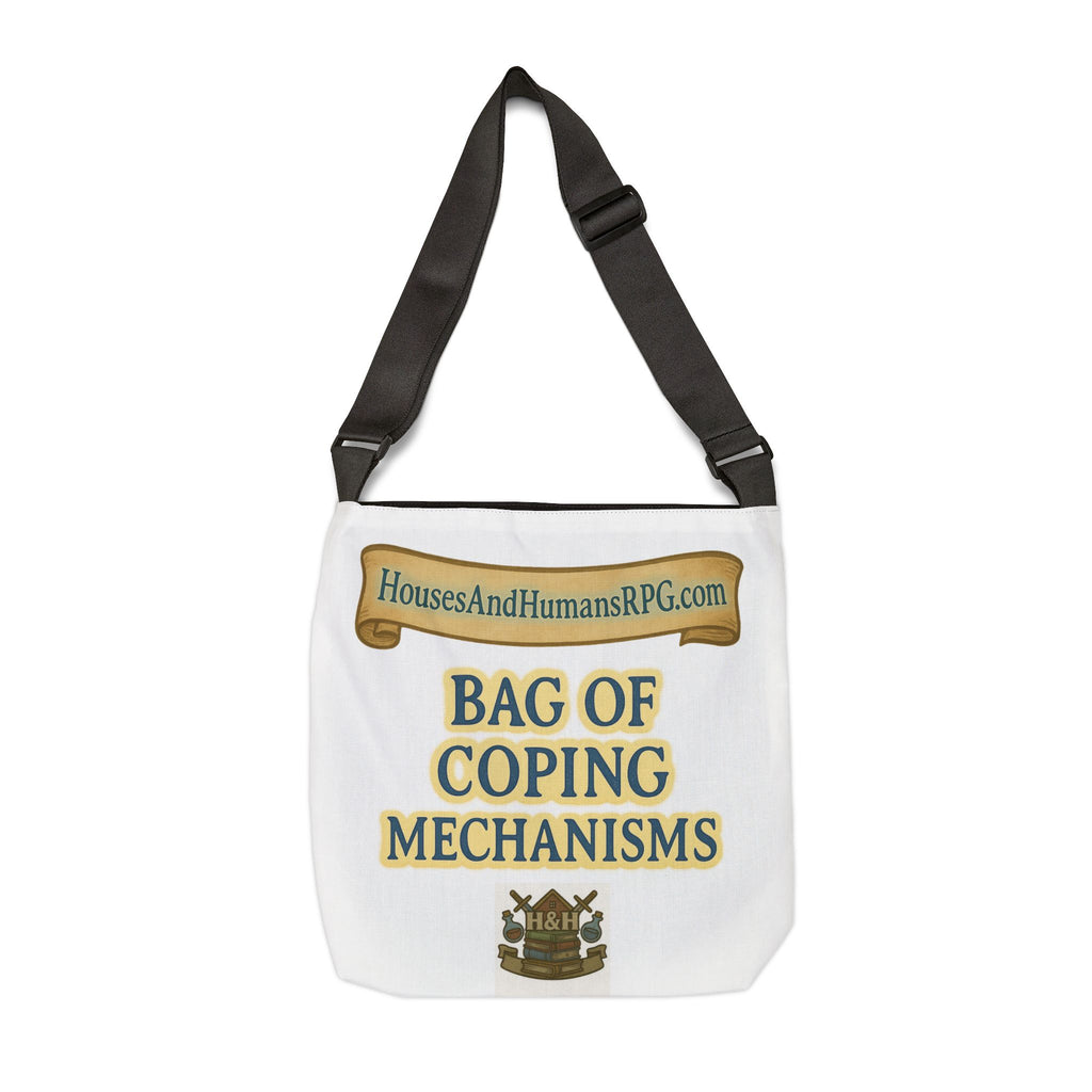 Tote Bag of Coping Mechanisms – Funny Mental Health RPG Bag | Houses & Humans Collection
