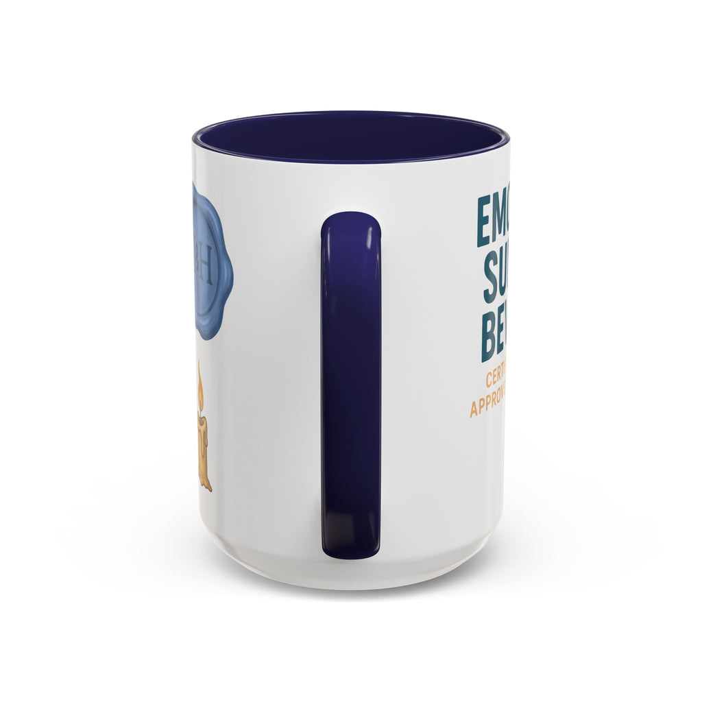 TTRPG Mug – ‘Emotional Support Beverage’ Mental Health Humor Cup for Gamers
