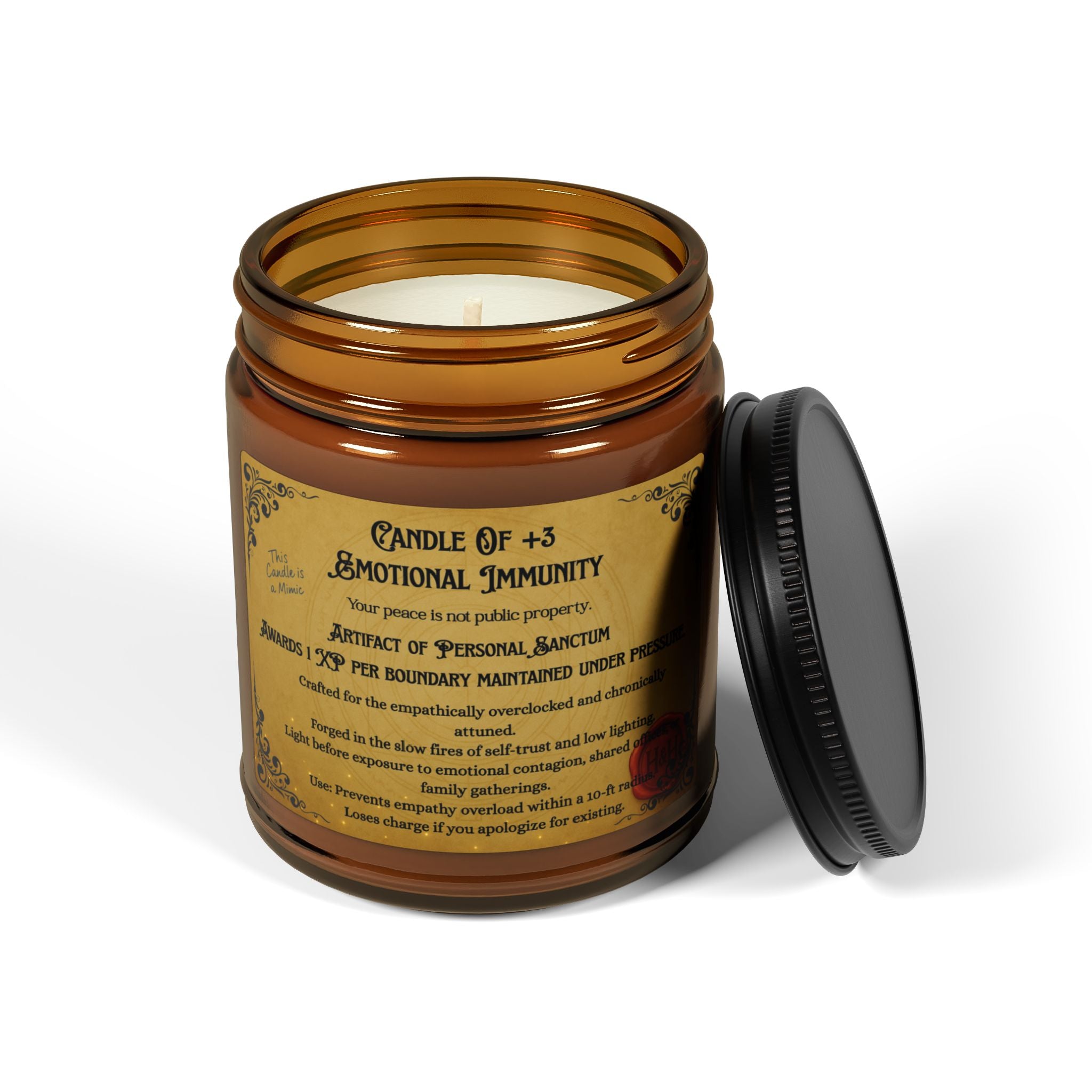 RPG Candle – ‘+3 Emotional Immunity’ Scented Soy Candle by Houses & Humans