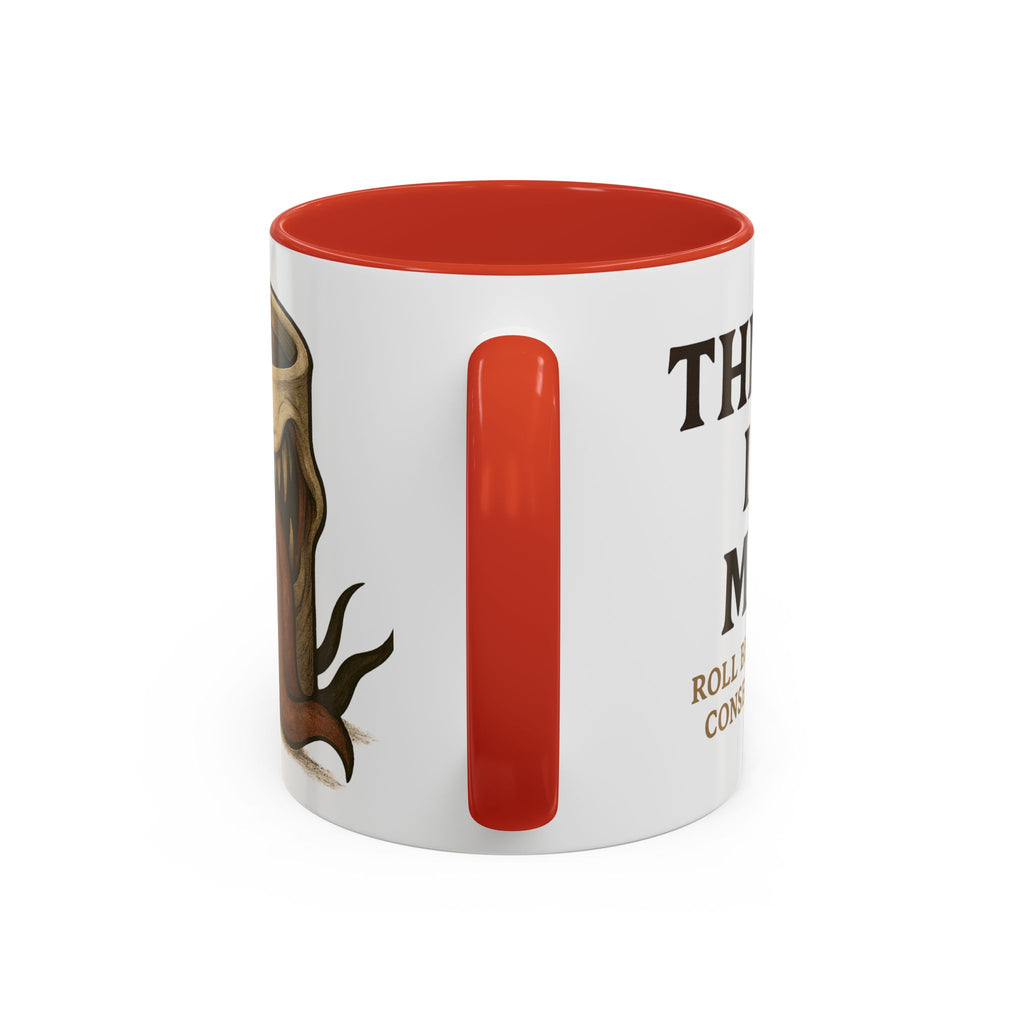 Funny RPG Mug – ‘This Mug Is a Mimic’ Coffee Cup for D&D Fans & Dungeon Crawlers