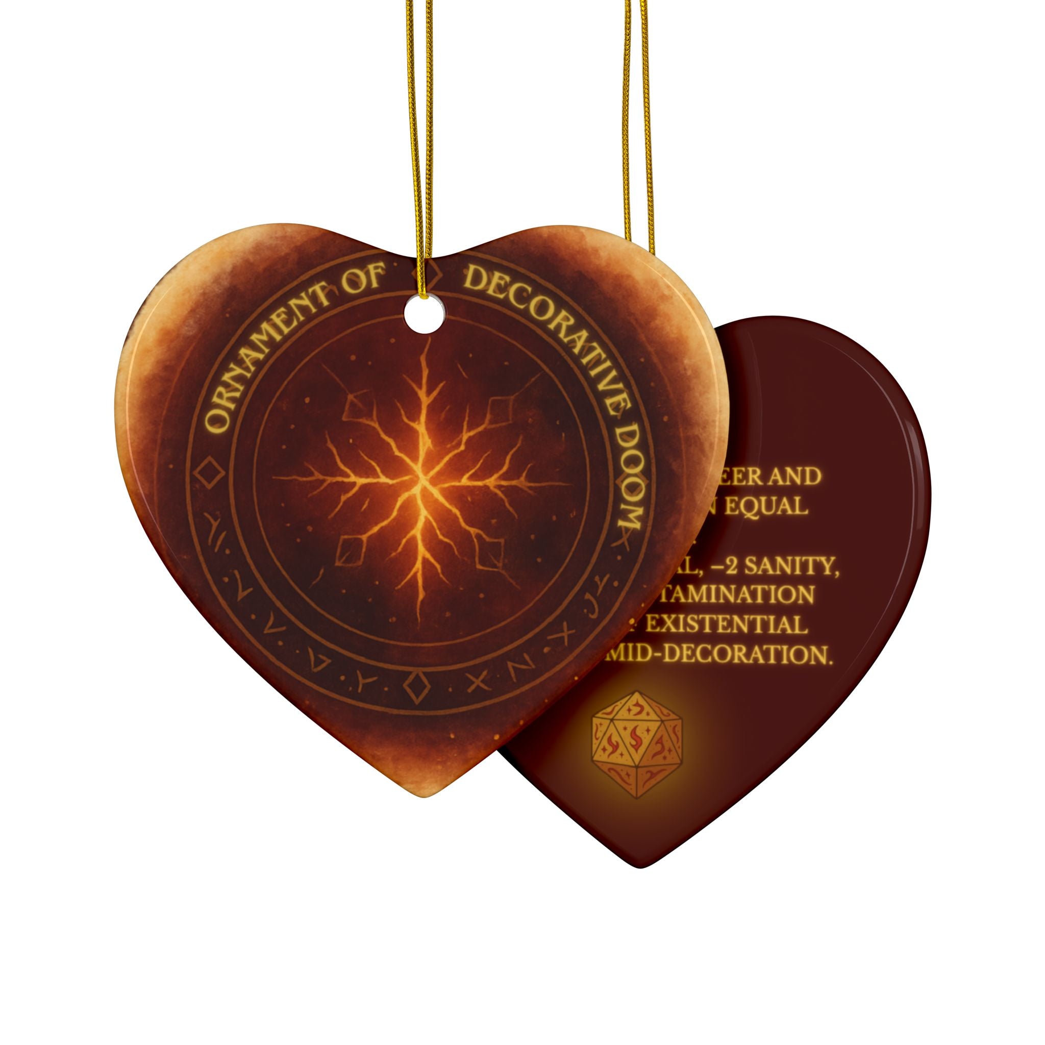Ornament of Doom – RPG Holiday Tree Decor for Fantasy & DnD Fans