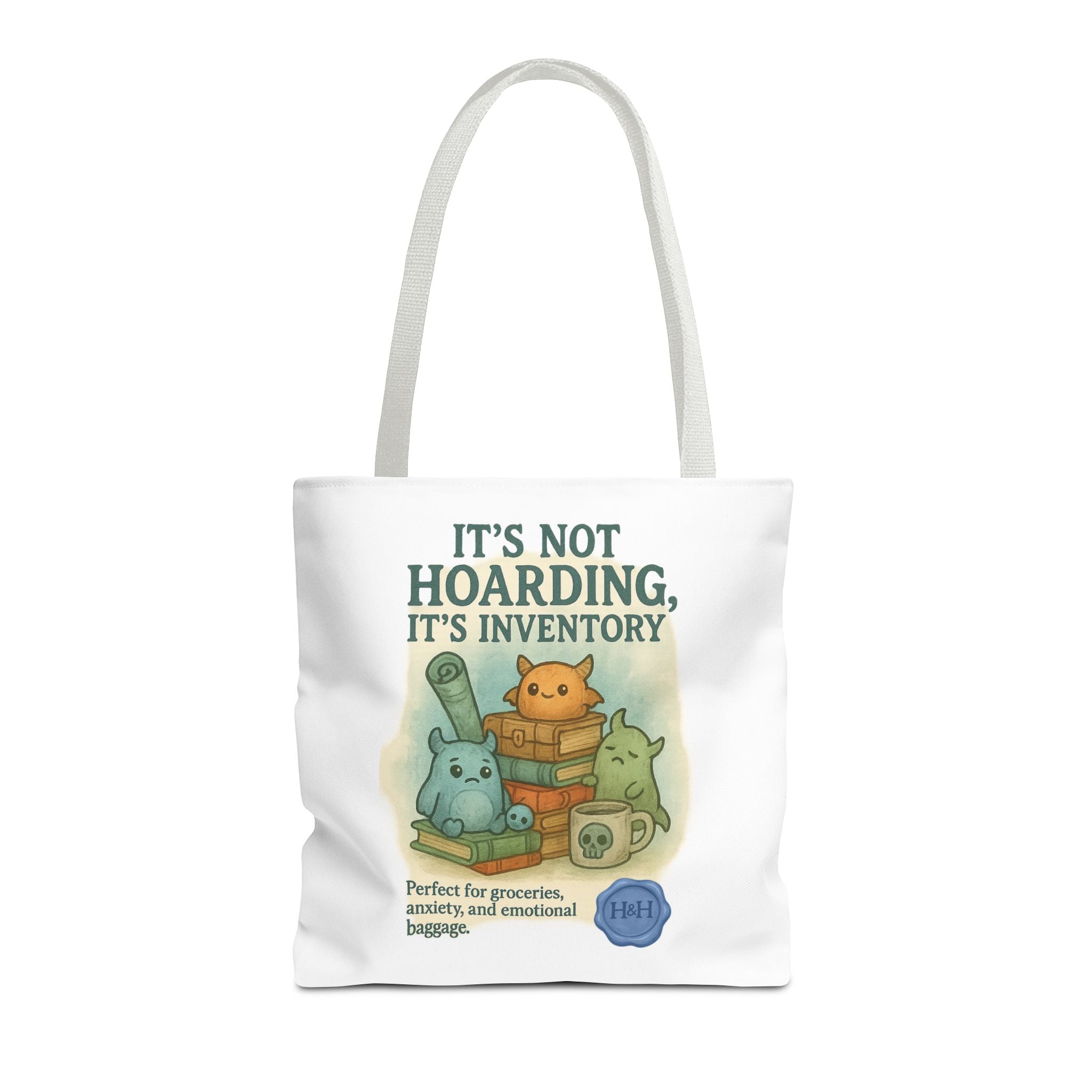 RPG Tote Bag – ‘It’s Not Hoarding, It’s Inventory’ Eco-Friendly Houses & Humans Tote