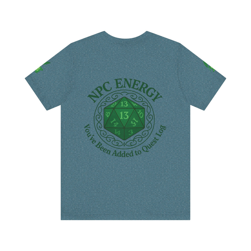 Funny Gamer Shirt – ‘You’ve Been Added to My Quest Log’ NPC Energy Tee for RPG Fans